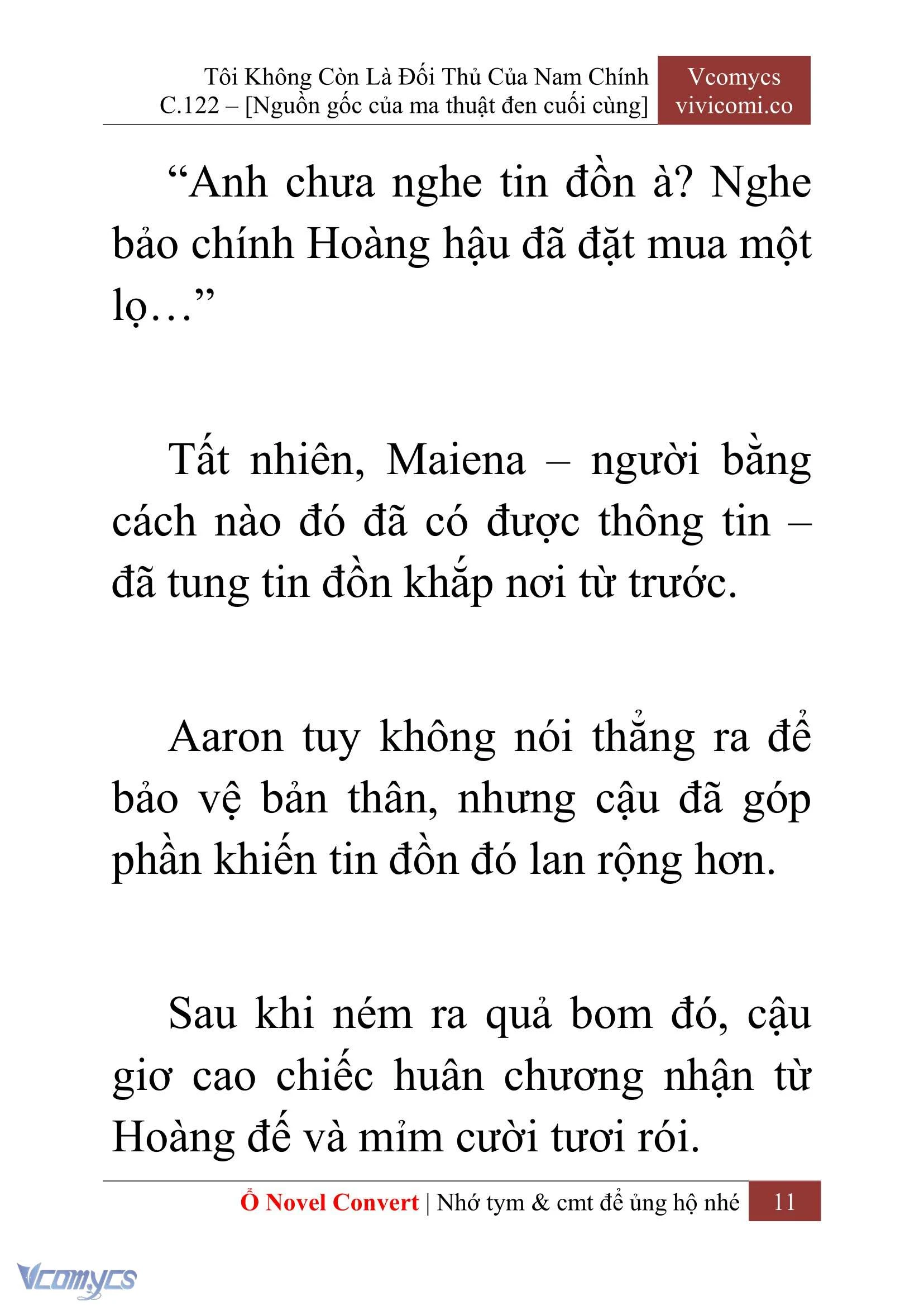 [Novel] Tôi Không Còn Là Đối Thủ Của Nam Chính Chapter  122 - 13
