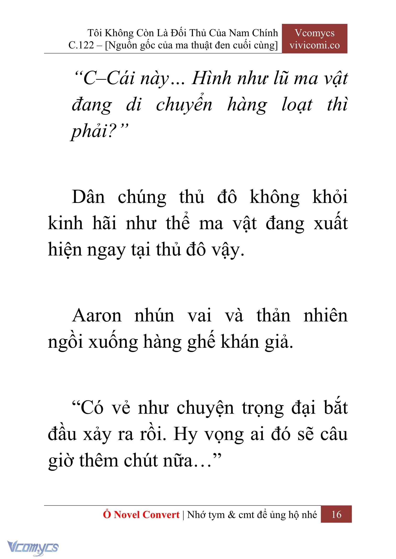 [Novel] Tôi Không Còn Là Đối Thủ Của Nam Chính Chapter  122 - 18