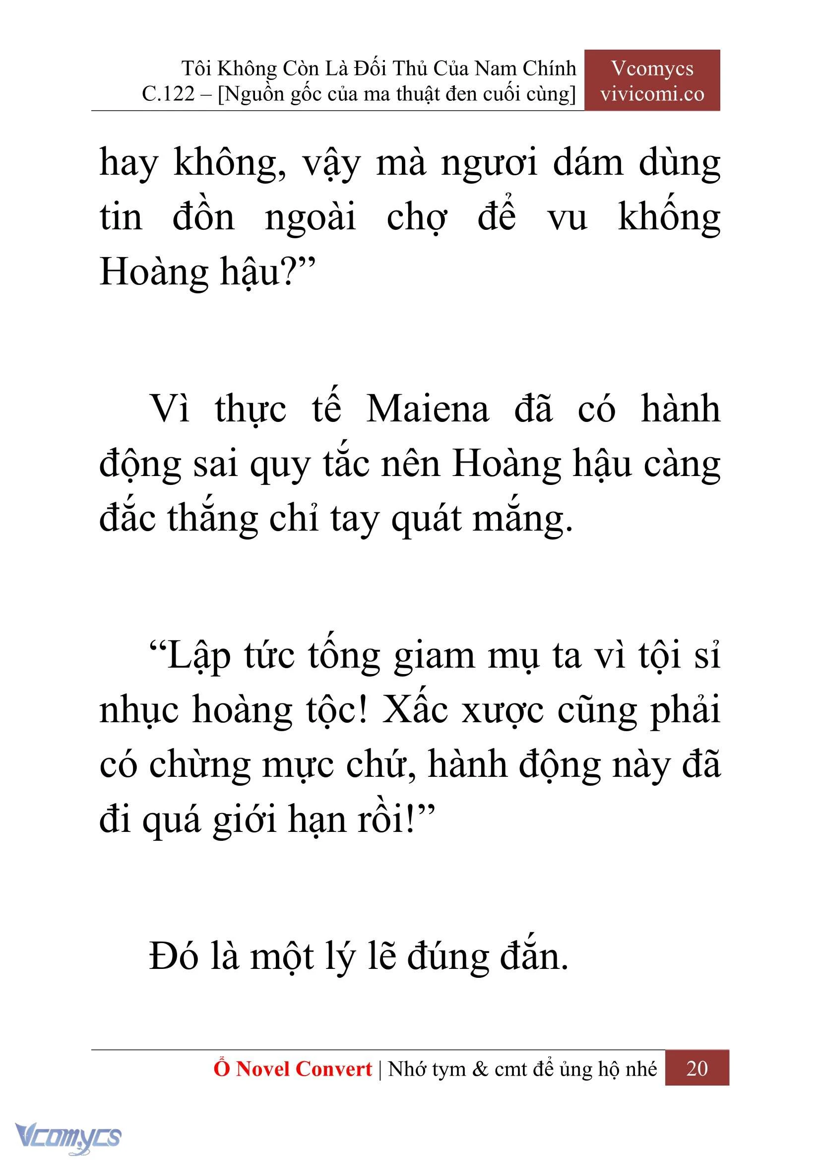 [Novel] Tôi Không Còn Là Đối Thủ Của Nam Chính Chapter  122 - 22