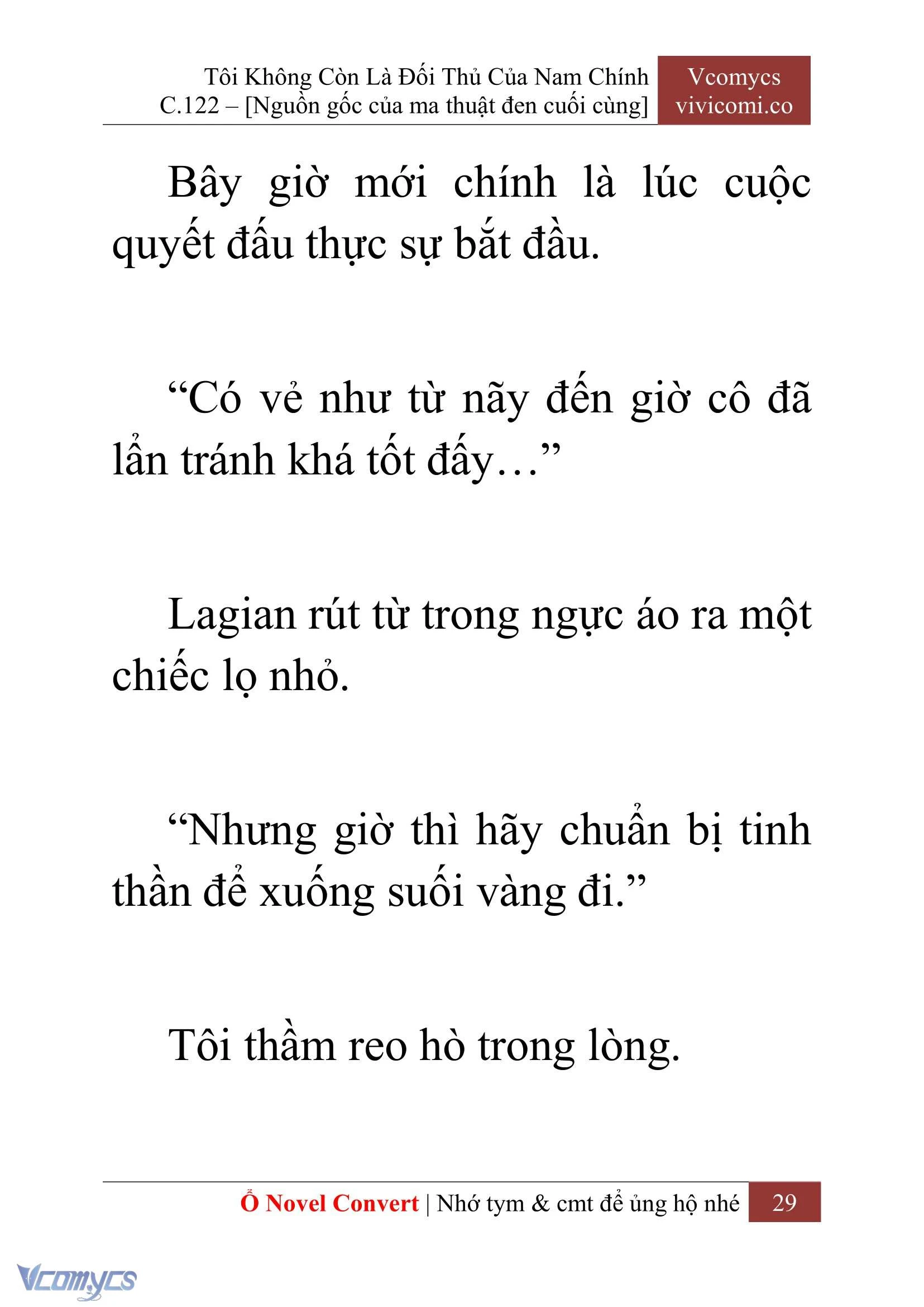 [Novel] Tôi Không Còn Là Đối Thủ Của Nam Chính Chapter  122 - 31