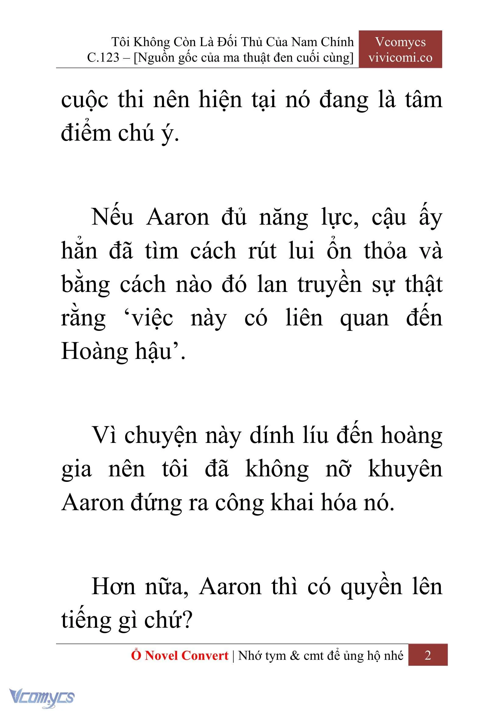 [Novel] Tôi Không Còn Là Đối Thủ Của Nam Chính Chapter  123 - 4
