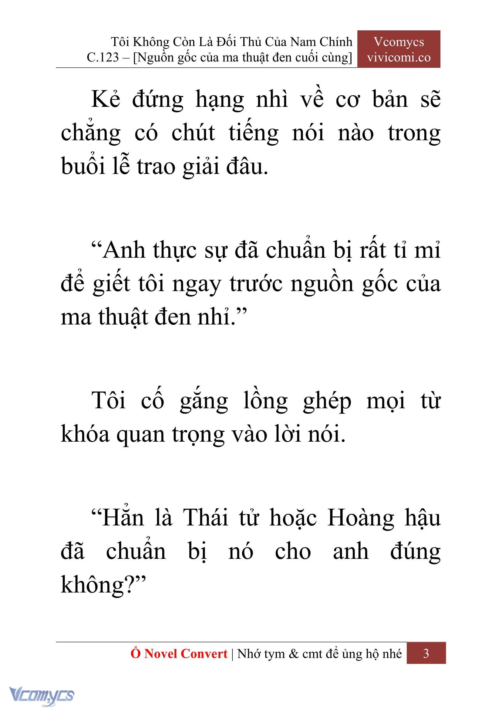 [Novel] Tôi Không Còn Là Đối Thủ Của Nam Chính Chapter  123 - 5