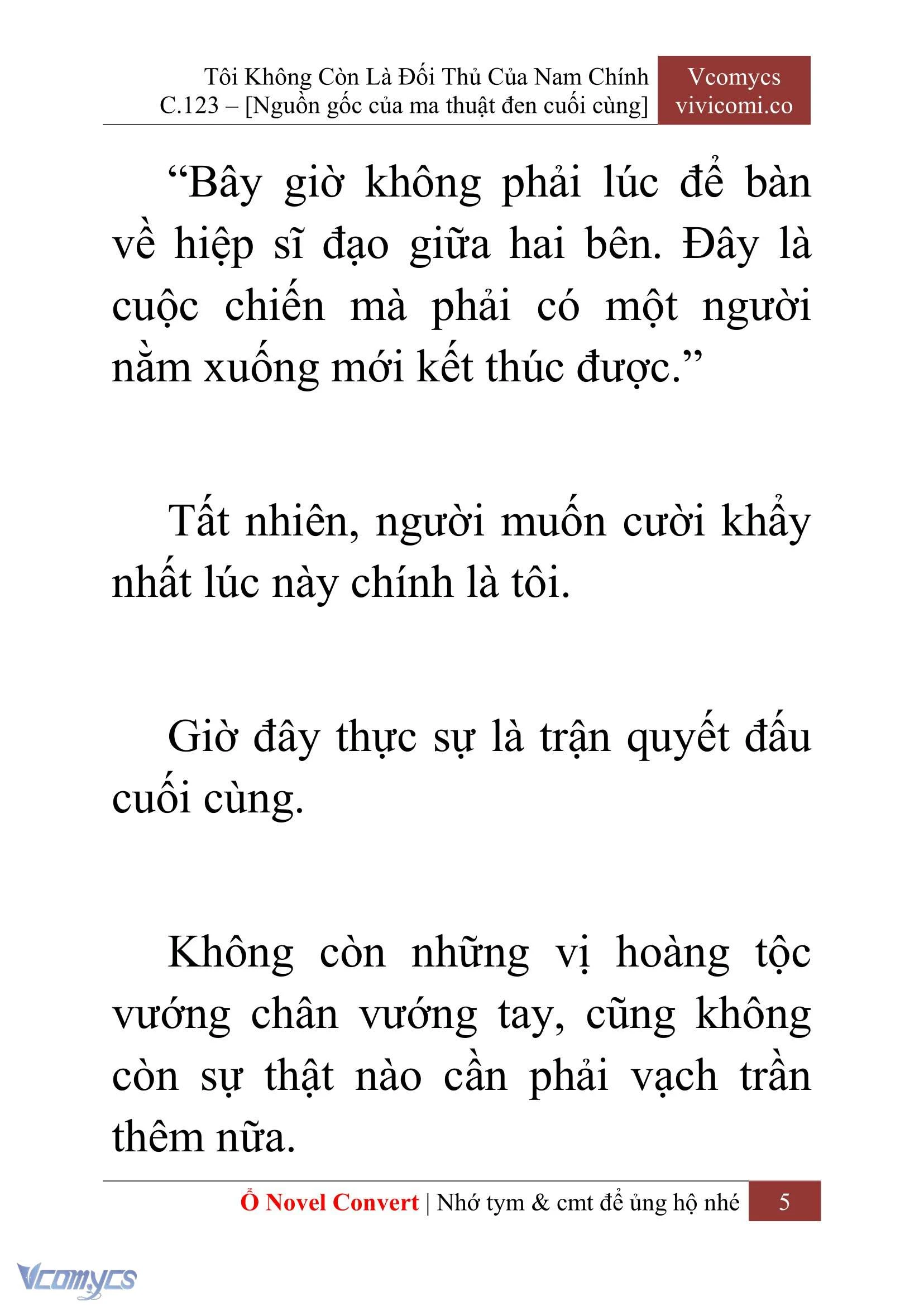 [Novel] Tôi Không Còn Là Đối Thủ Của Nam Chính Chapter  123 - 7