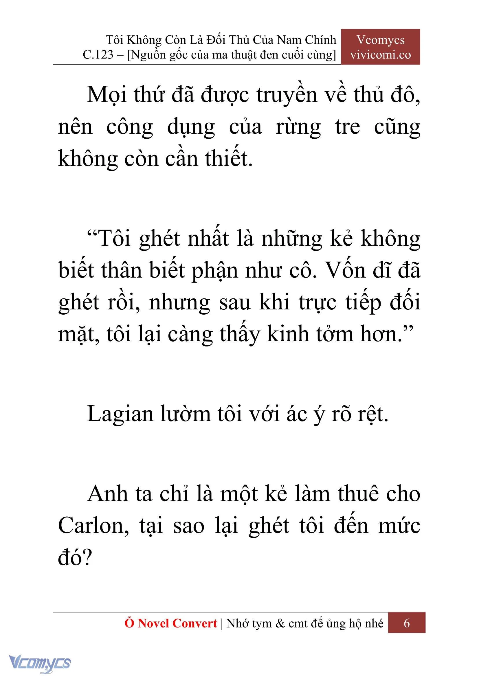 [Novel] Tôi Không Còn Là Đối Thủ Của Nam Chính Chapter  123 - 8
