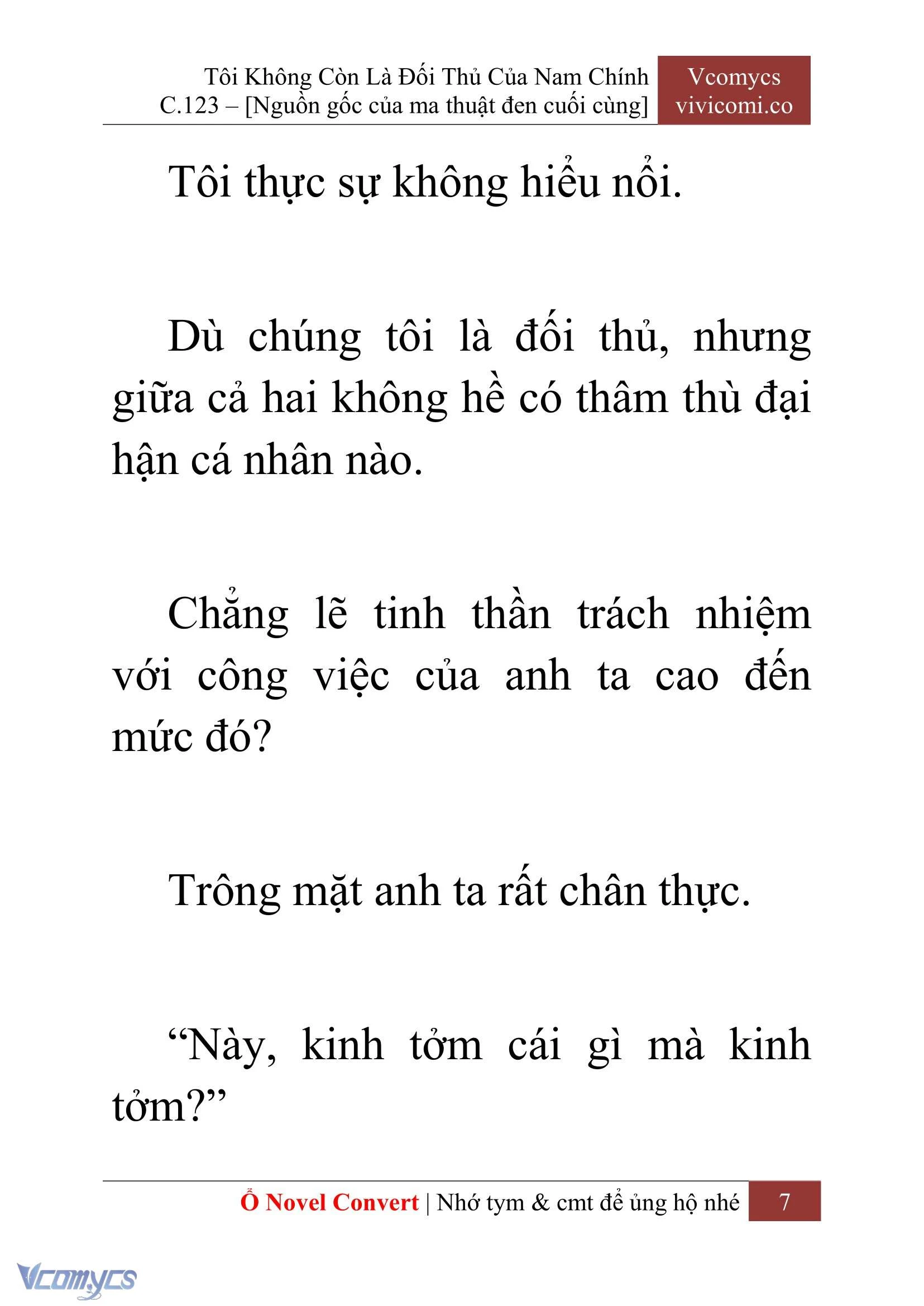 [Novel] Tôi Không Còn Là Đối Thủ Của Nam Chính Chapter  123 - 9