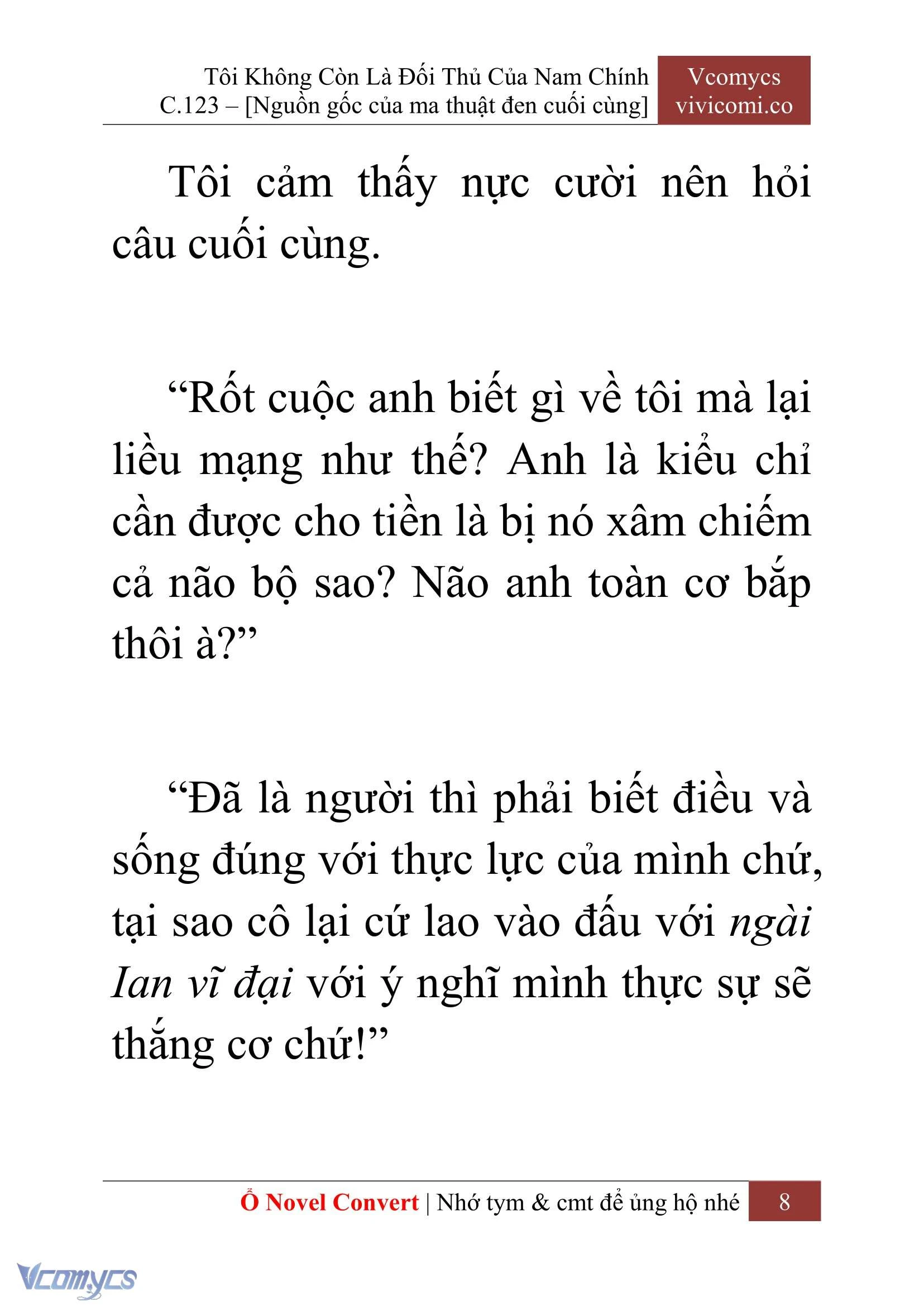 [Novel] Tôi Không Còn Là Đối Thủ Của Nam Chính Chapter  123 - 10