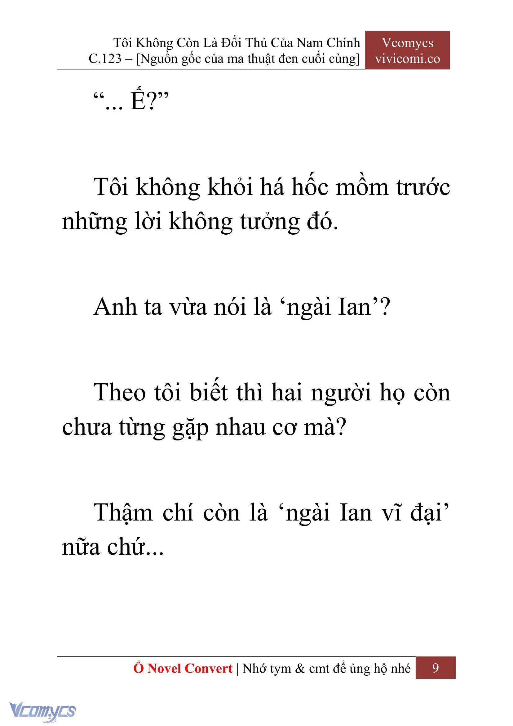 [Novel] Tôi Không Còn Là Đối Thủ Của Nam Chính Chapter  123 - 11