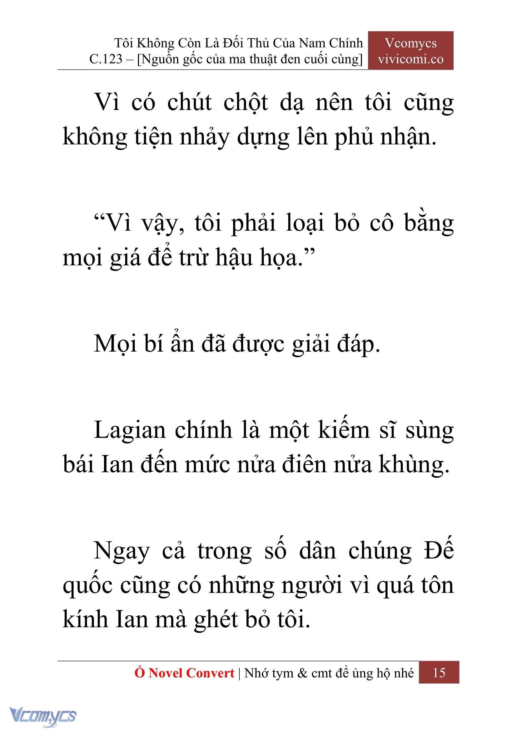 [Novel] Tôi Không Còn Là Đối Thủ Của Nam Chính Chapter  123 - 17