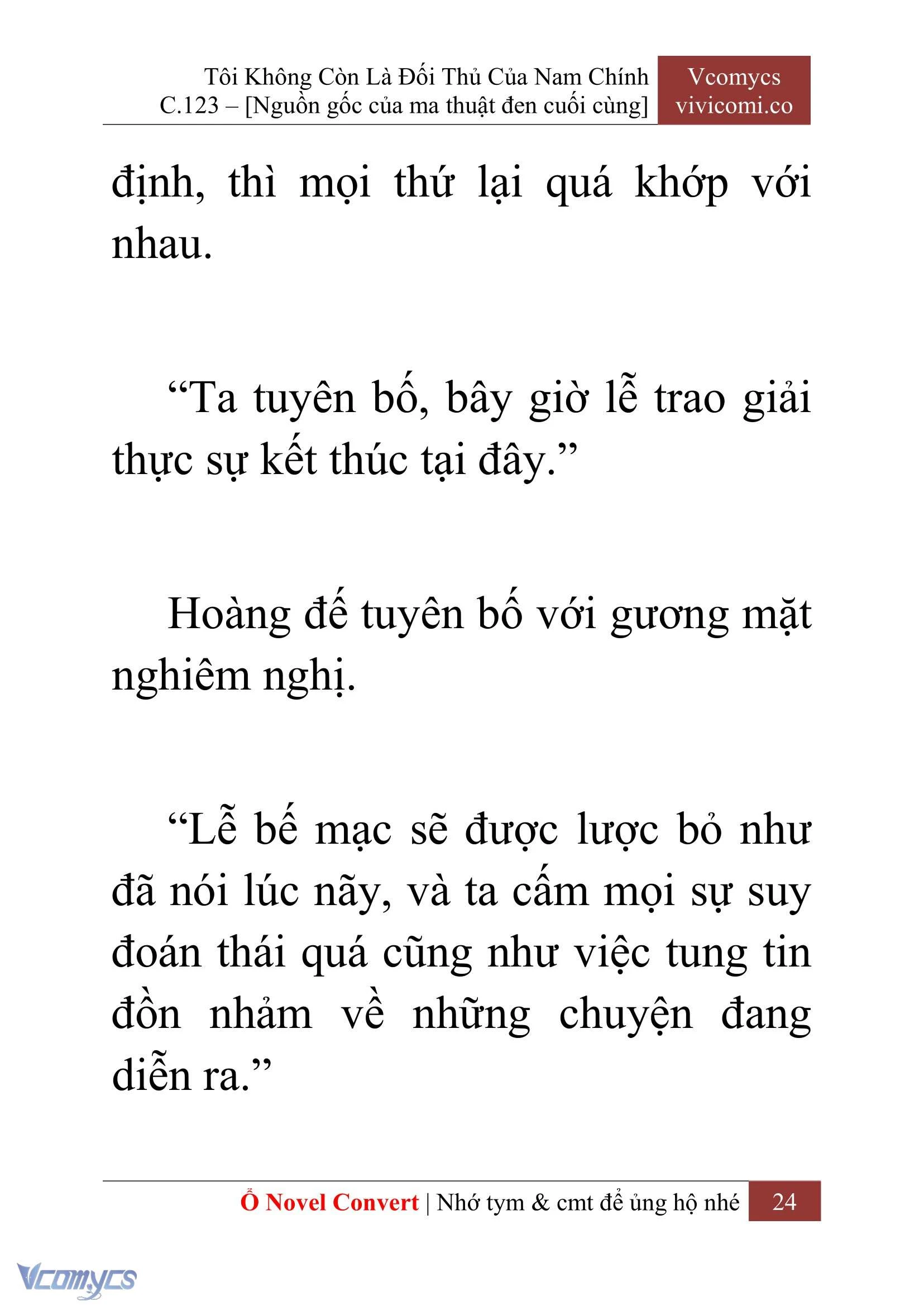 [Novel] Tôi Không Còn Là Đối Thủ Của Nam Chính Chapter  123 - 26