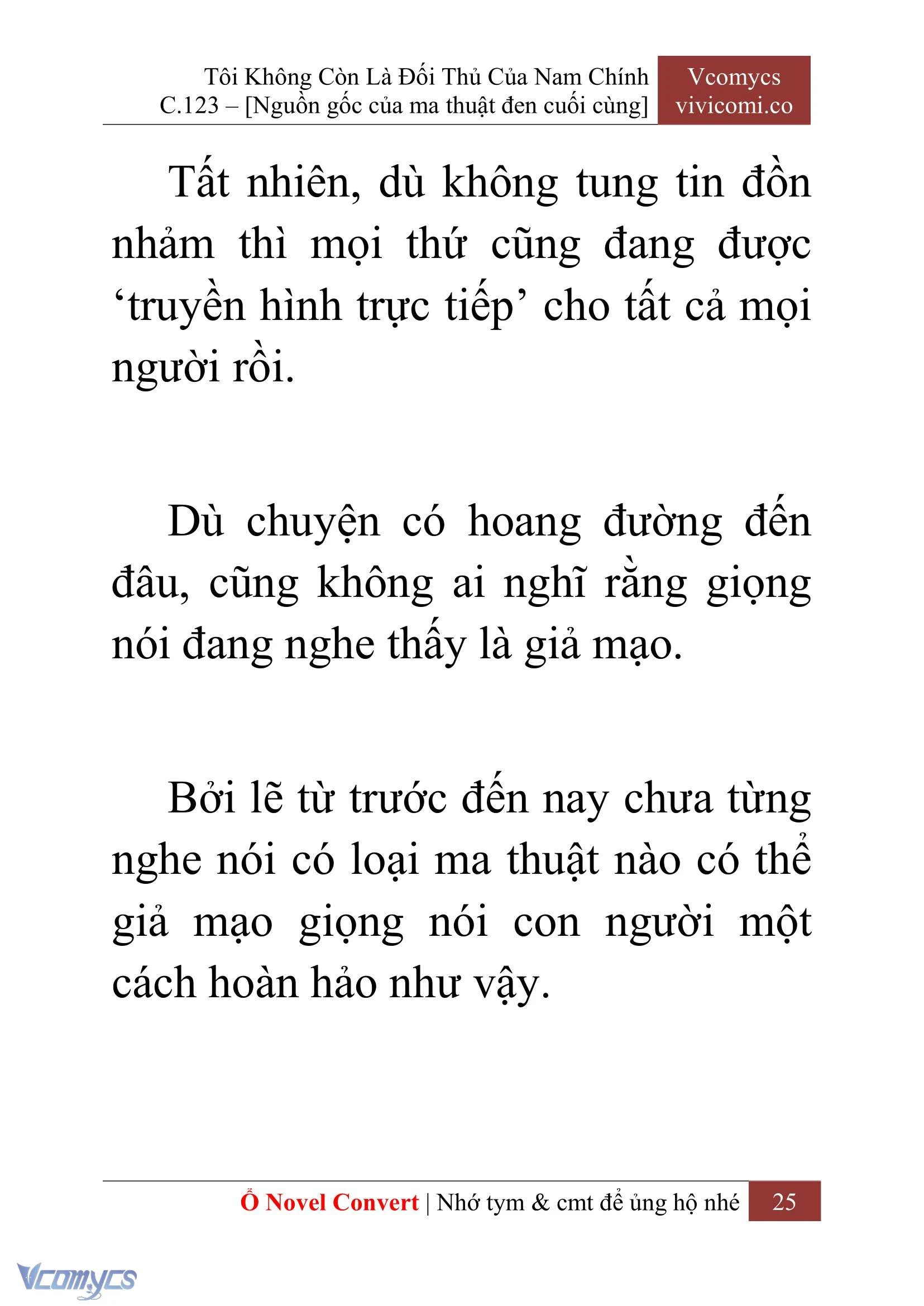 [Novel] Tôi Không Còn Là Đối Thủ Của Nam Chính Chapter  123 - 27