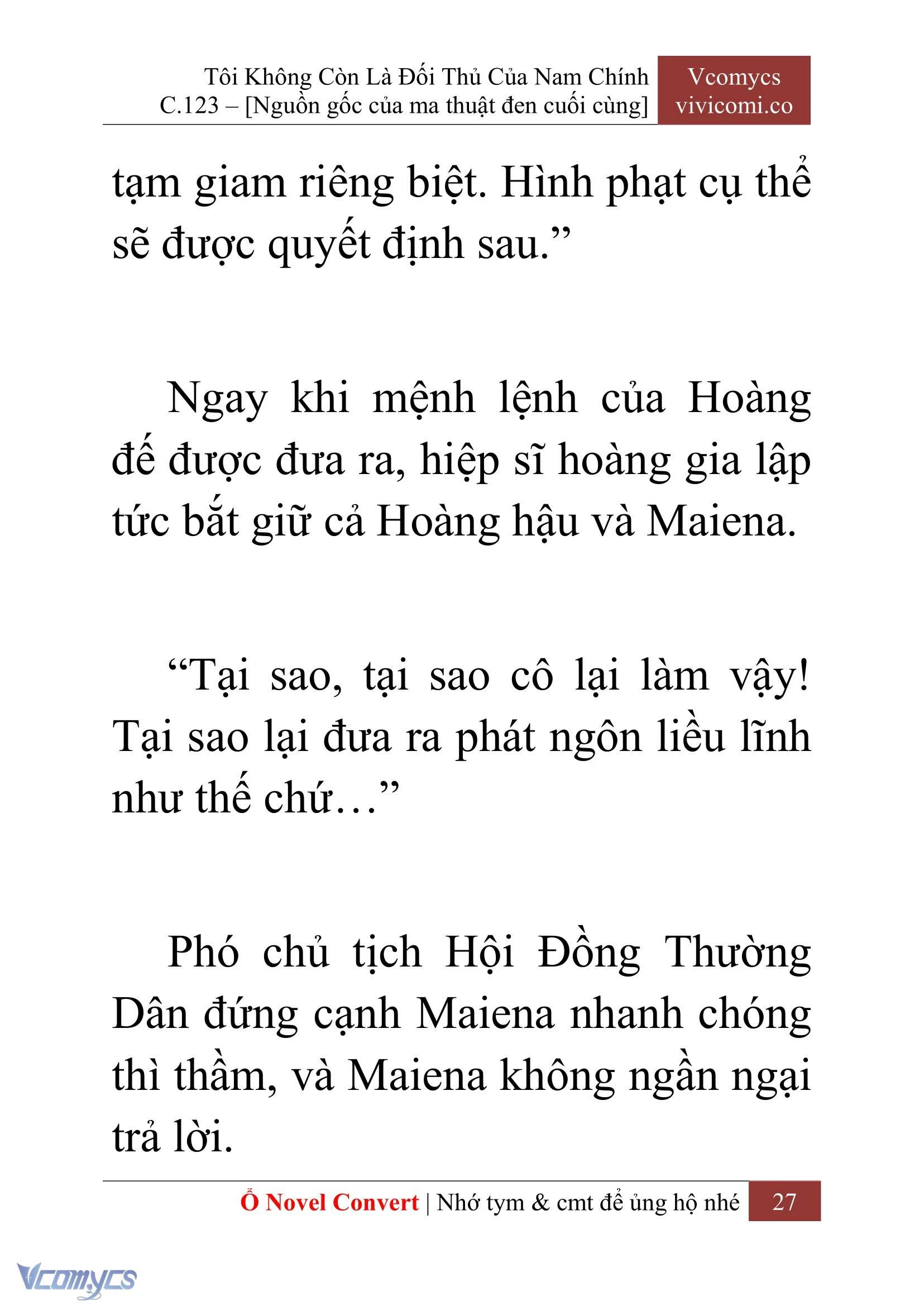 [Novel] Tôi Không Còn Là Đối Thủ Của Nam Chính Chapter  123 - 29