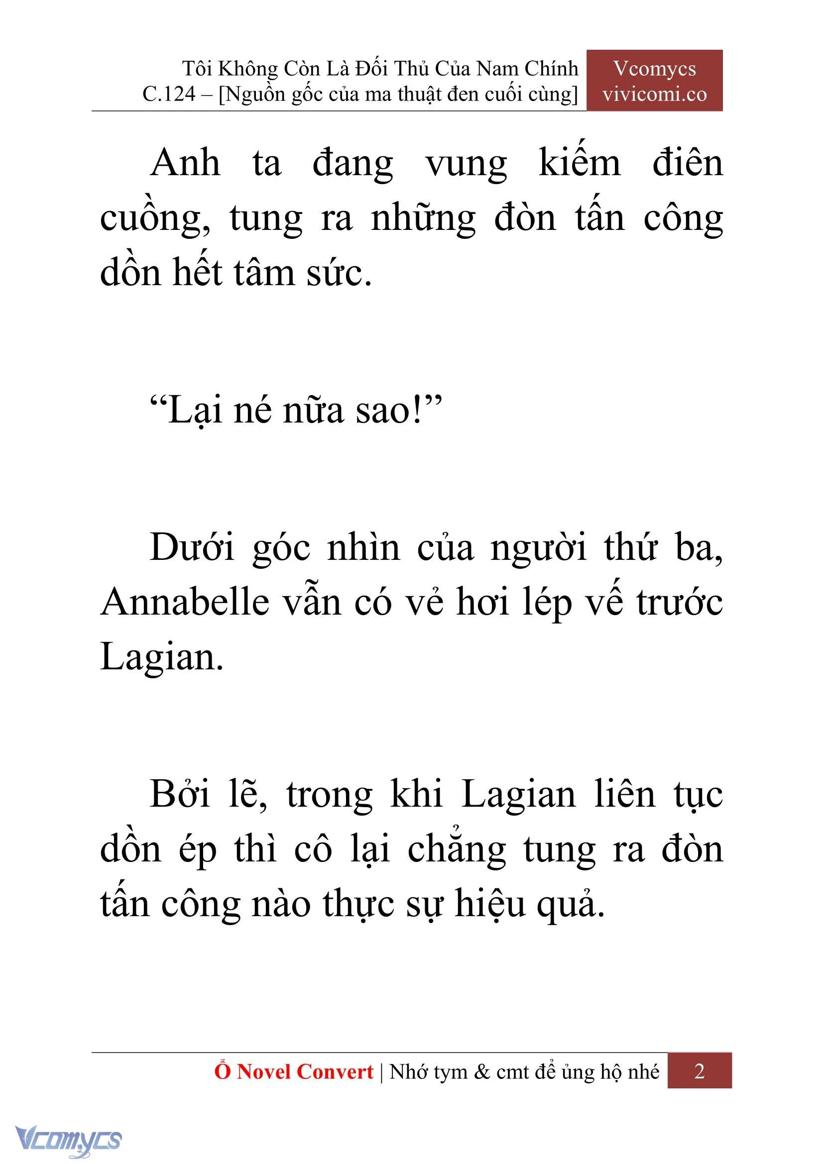 [Novel] Tôi Không Còn Là Đối Thủ Của Nam Chính Chapter  124 - 4