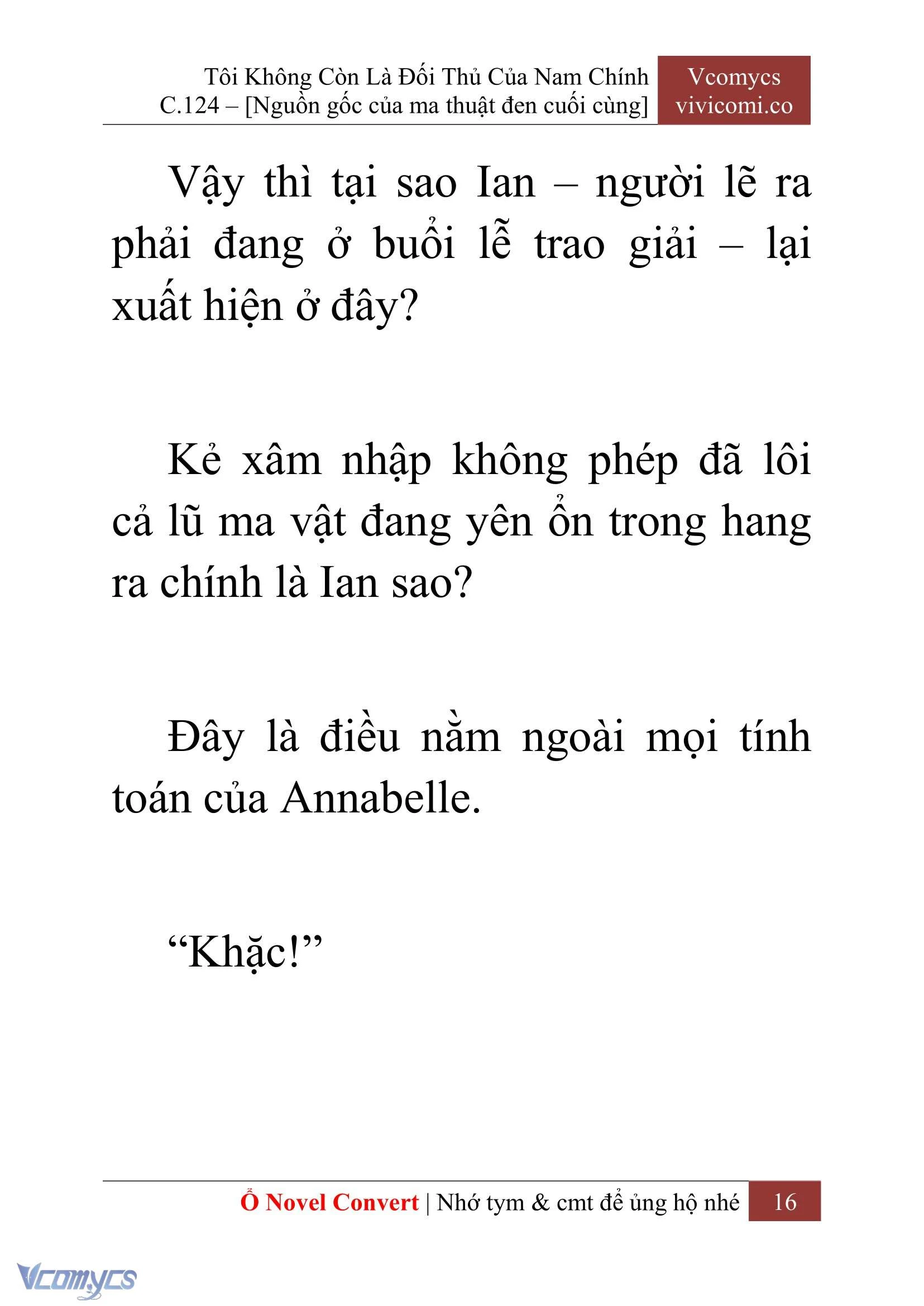 [Novel] Tôi Không Còn Là Đối Thủ Của Nam Chính Chapter  124 - 18