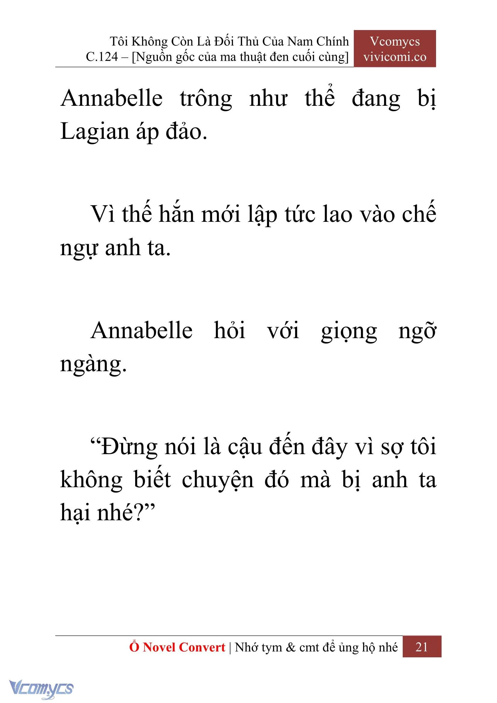 [Novel] Tôi Không Còn Là Đối Thủ Của Nam Chính Chapter  124 - 23