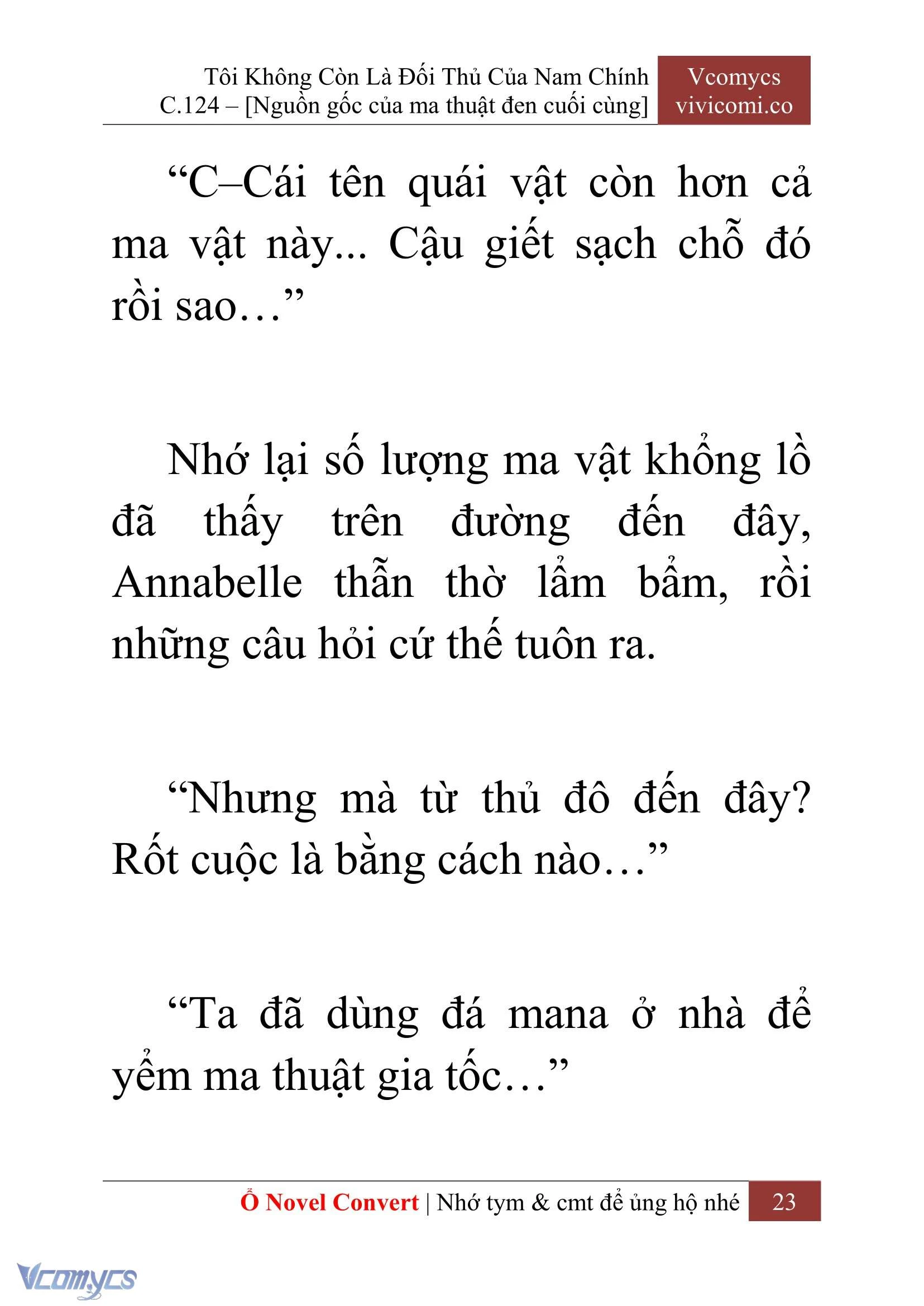 [Novel] Tôi Không Còn Là Đối Thủ Của Nam Chính Chapter  124 - 25