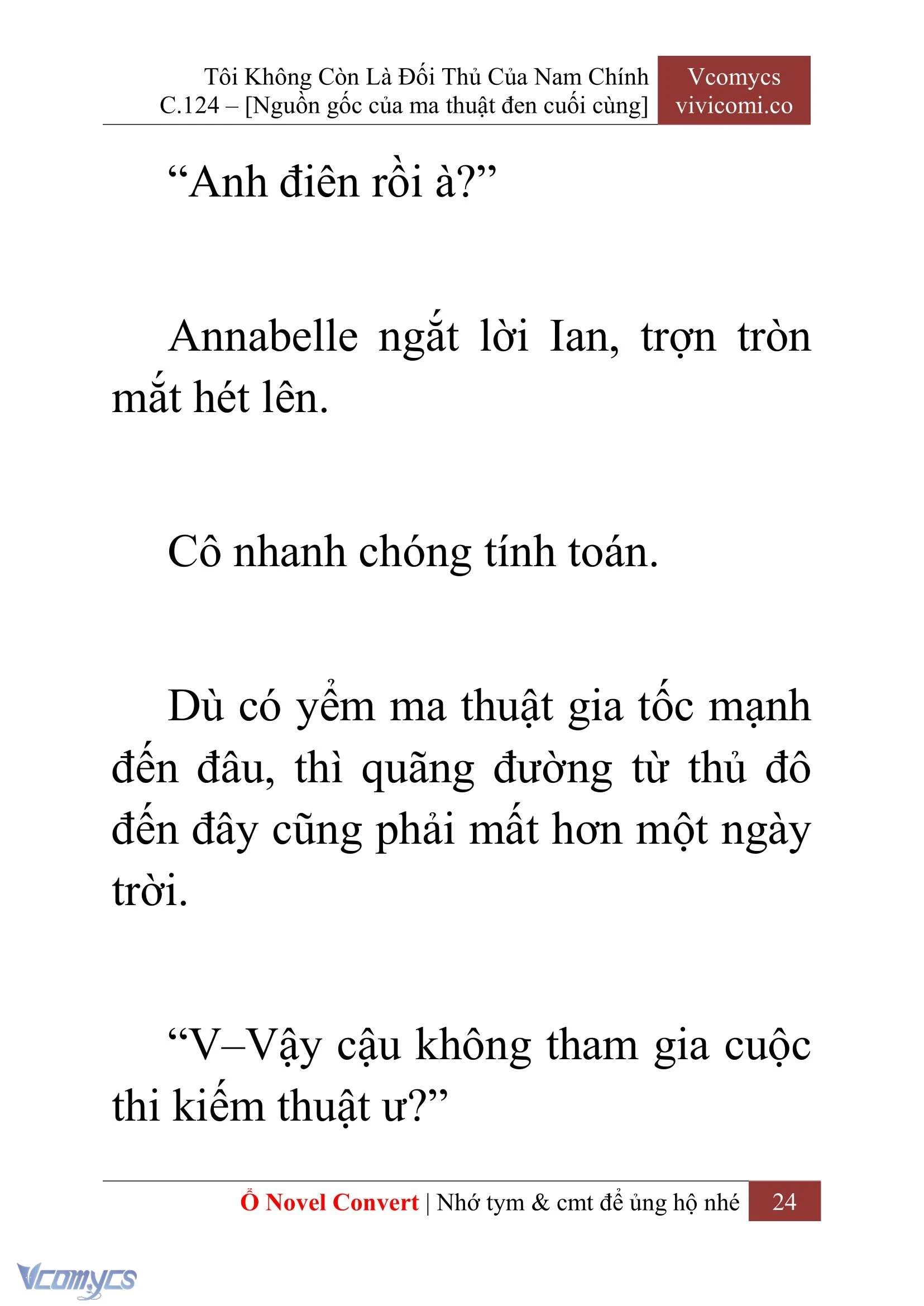 [Novel] Tôi Không Còn Là Đối Thủ Của Nam Chính Chapter  124 - 26