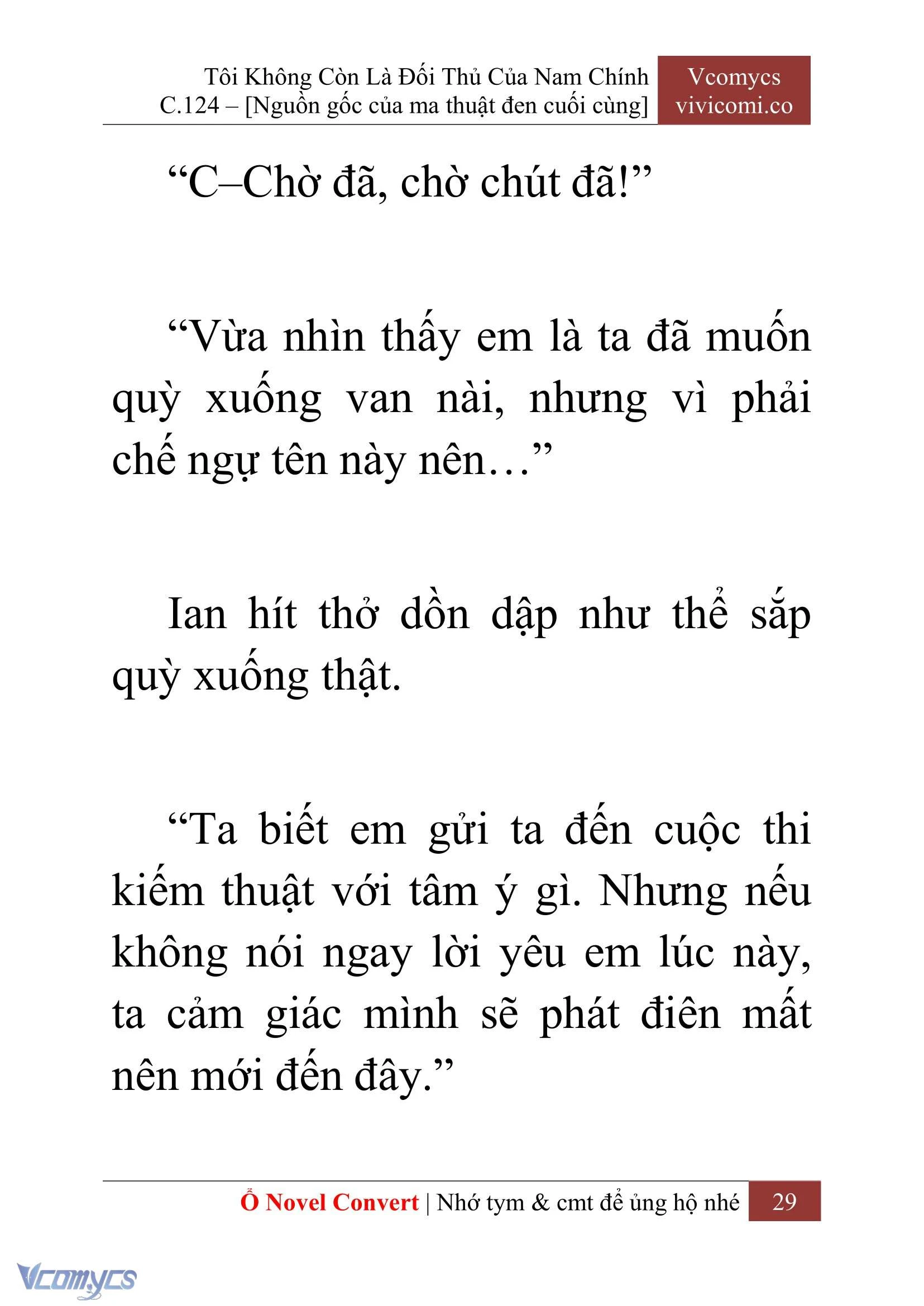 [Novel] Tôi Không Còn Là Đối Thủ Của Nam Chính Chapter  124 - 31