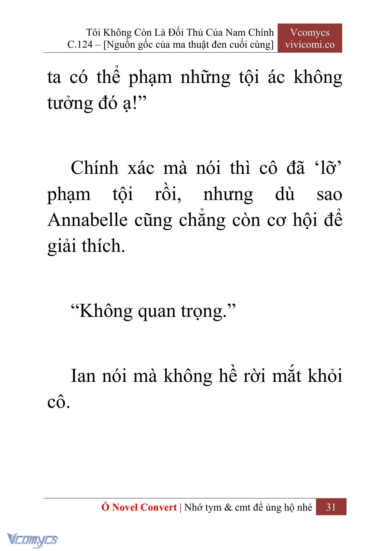 [Novel] Tôi Không Còn Là Đối Thủ Của Nam Chính Chapter  124 - 33