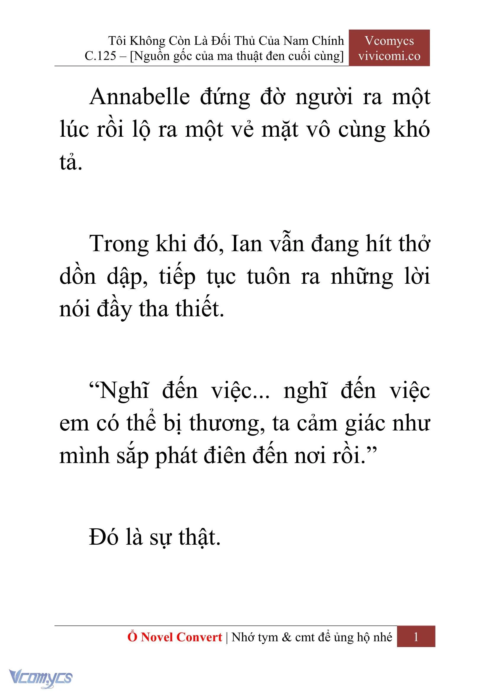 [Novel] Tôi Không Còn Là Đối Thủ Của Nam Chính Chapter  125 - 3
