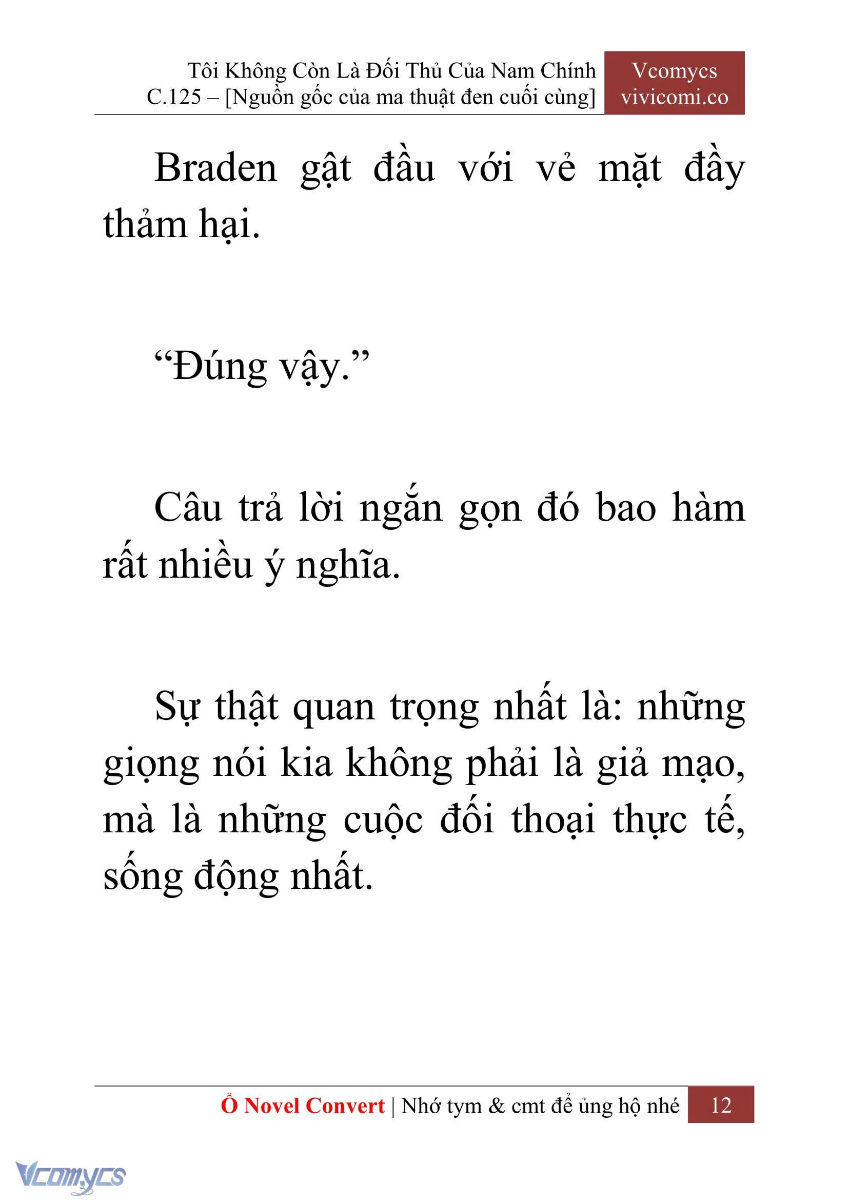 [Novel] Tôi Không Còn Là Đối Thủ Của Nam Chính Chapter  125 - 14
