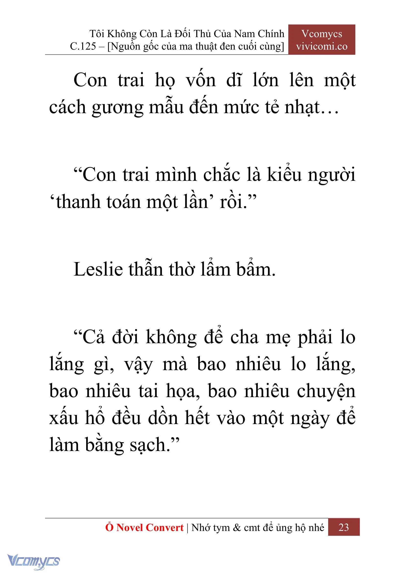[Novel] Tôi Không Còn Là Đối Thủ Của Nam Chính Chapter  125 - 25