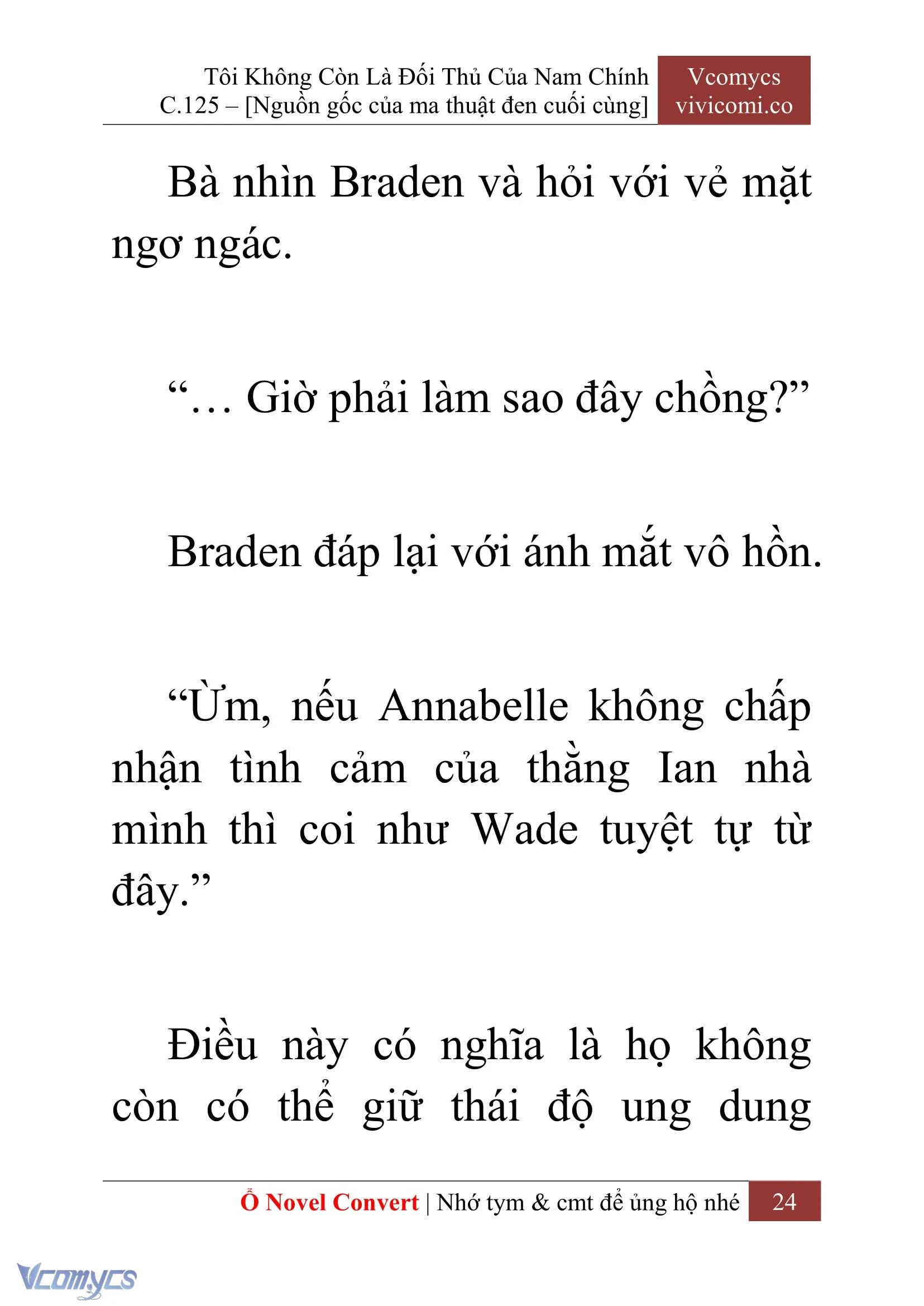 [Novel] Tôi Không Còn Là Đối Thủ Của Nam Chính Chapter  125 - 26