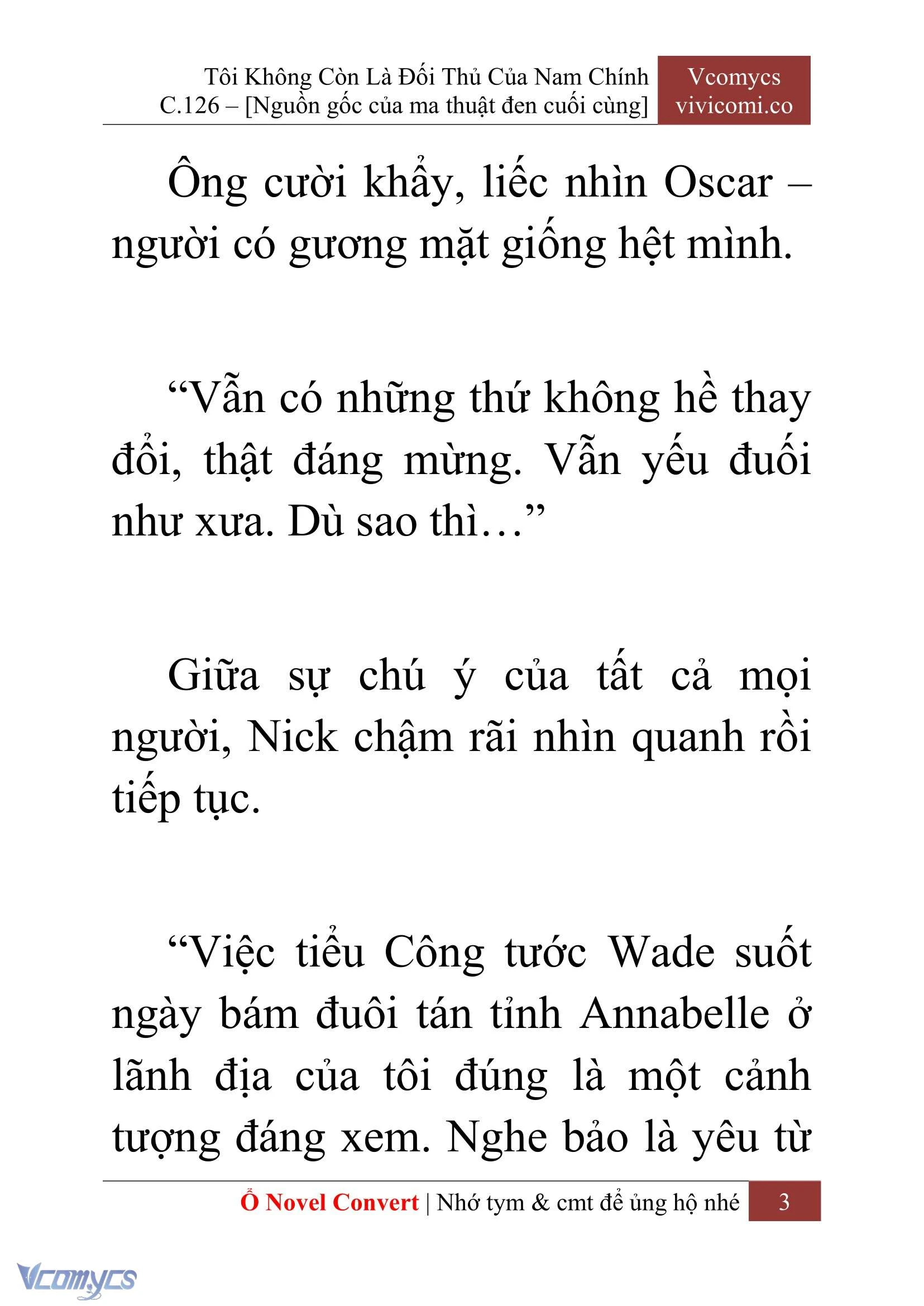 [Novel] Tôi Không Còn Là Đối Thủ Của Nam Chính Chapter  126 - 5