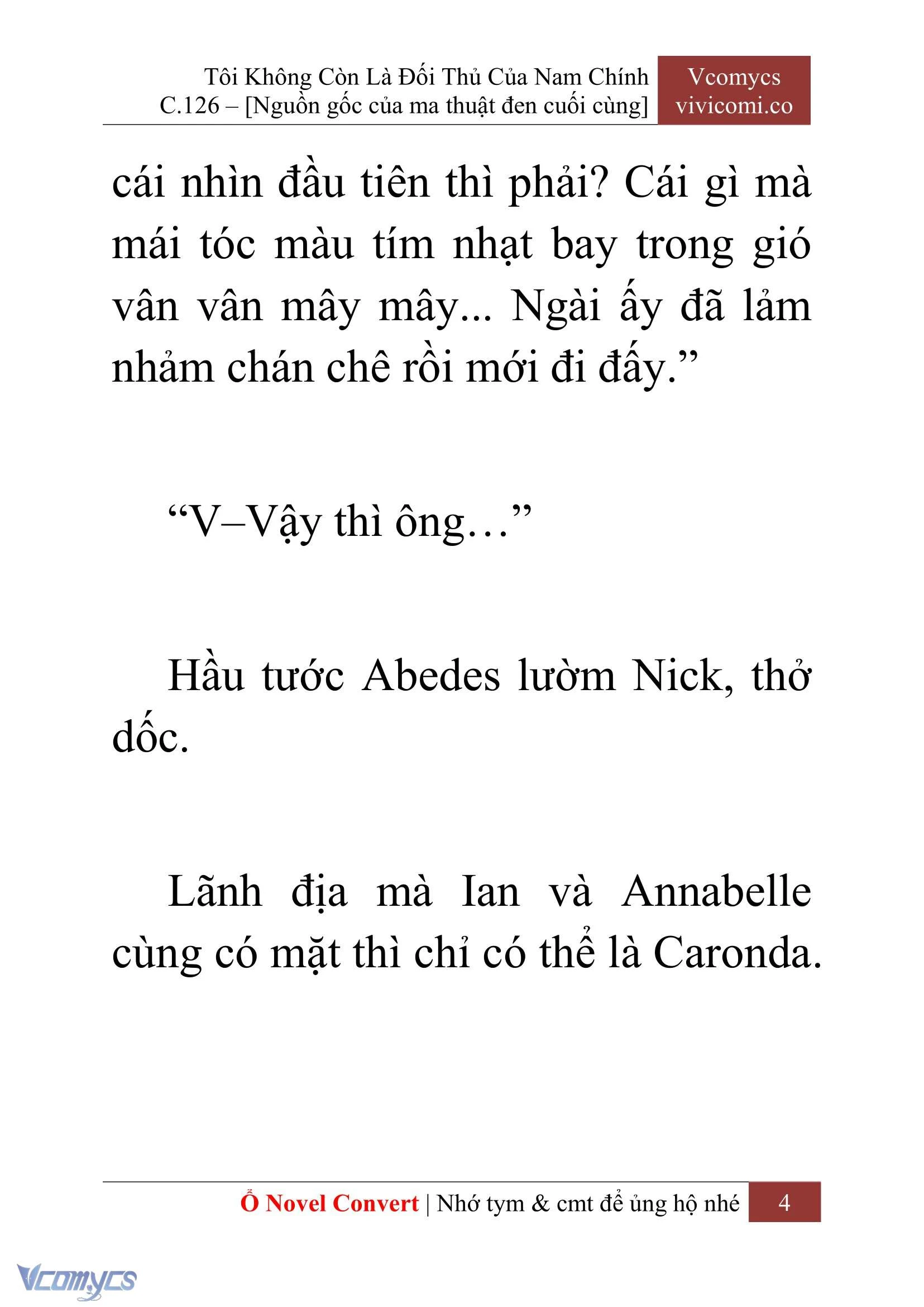 [Novel] Tôi Không Còn Là Đối Thủ Của Nam Chính Chapter  126 - 6