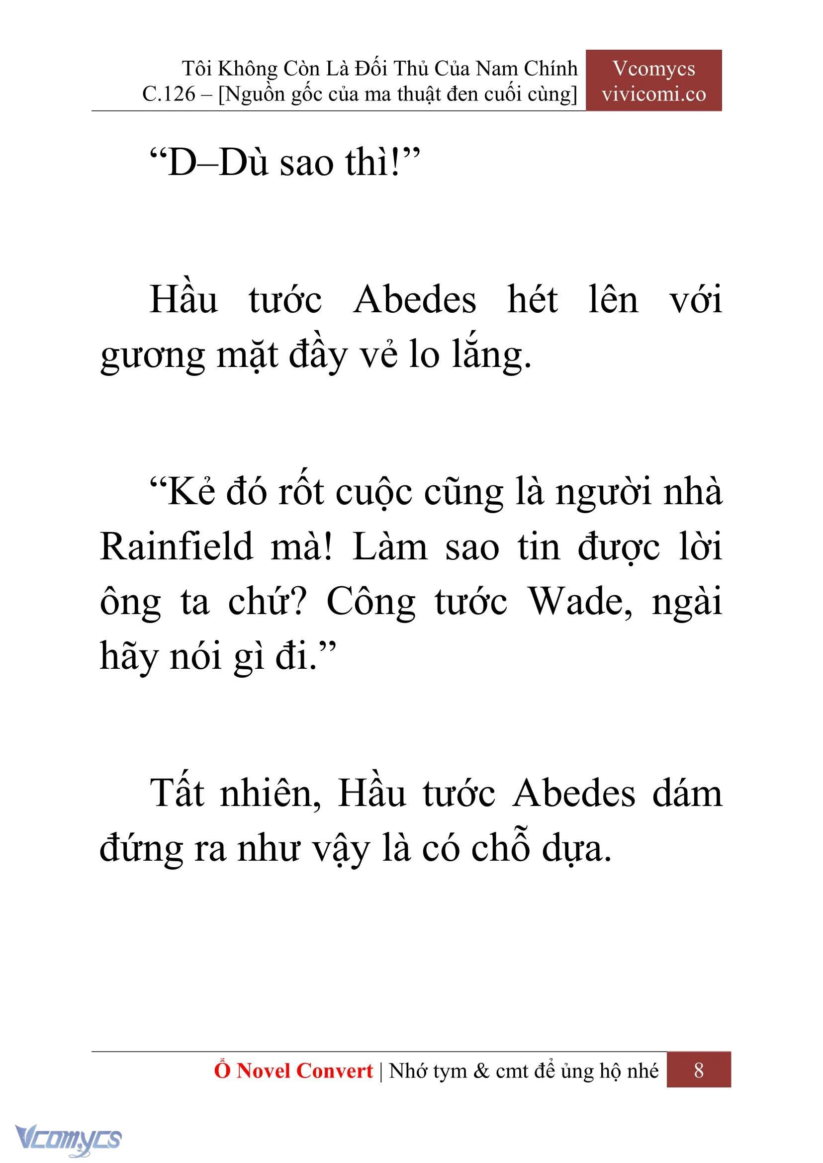 [Novel] Tôi Không Còn Là Đối Thủ Của Nam Chính Chapter  126 - 10