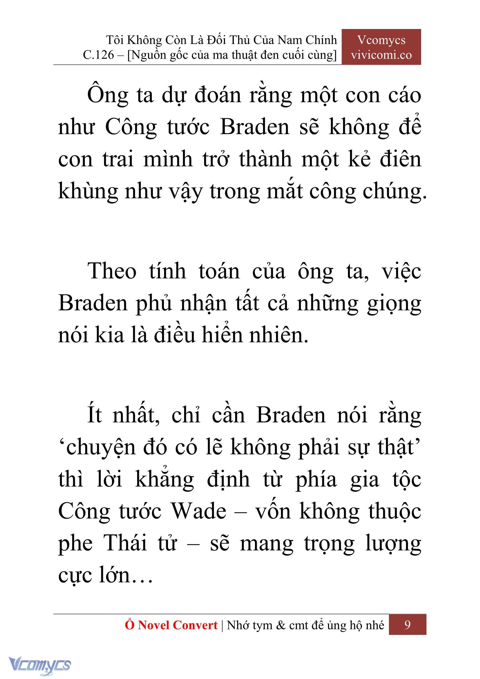 [Novel] Tôi Không Còn Là Đối Thủ Của Nam Chính Chapter  126 - 11