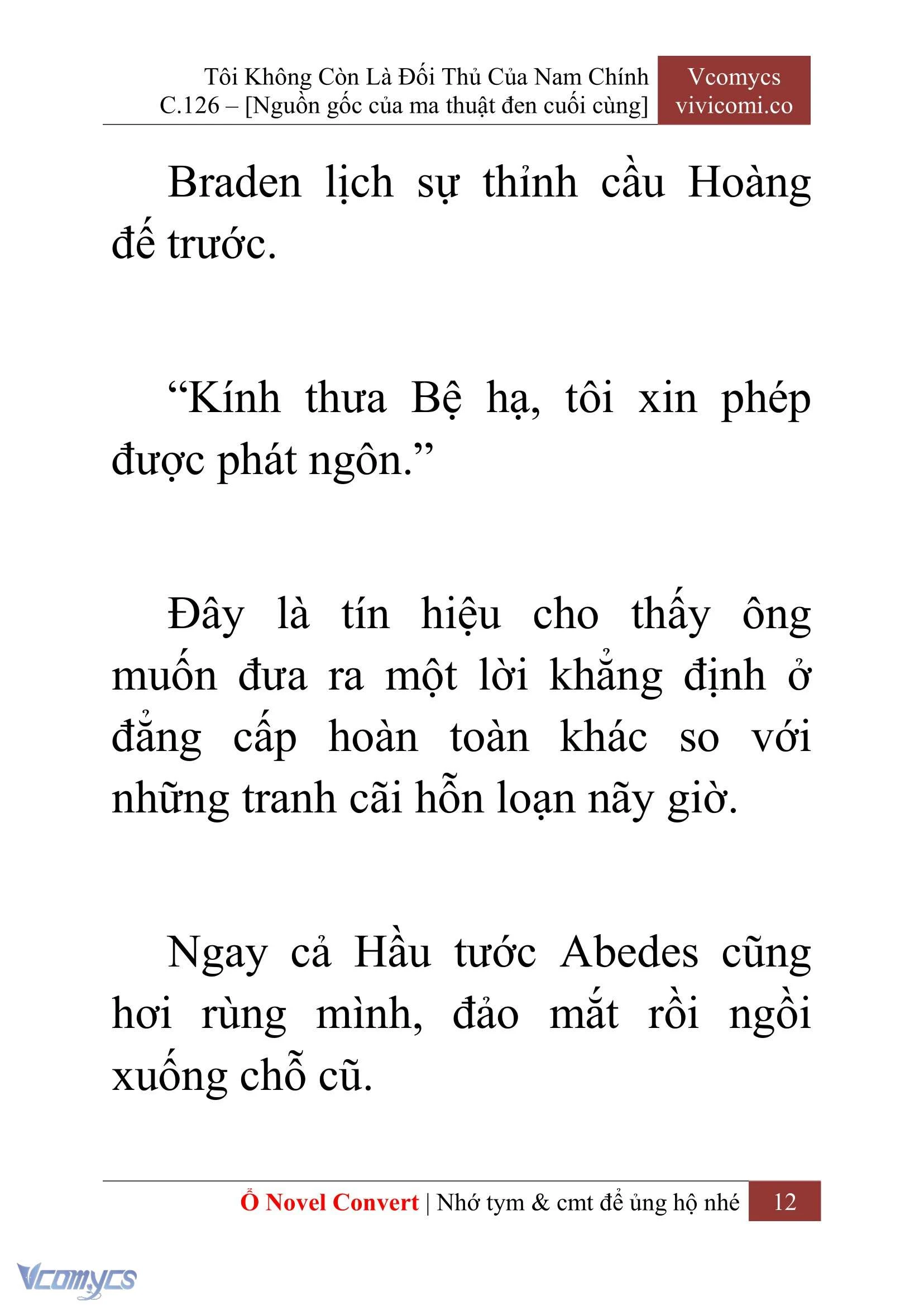 [Novel] Tôi Không Còn Là Đối Thủ Của Nam Chính Chapter  126 - 14