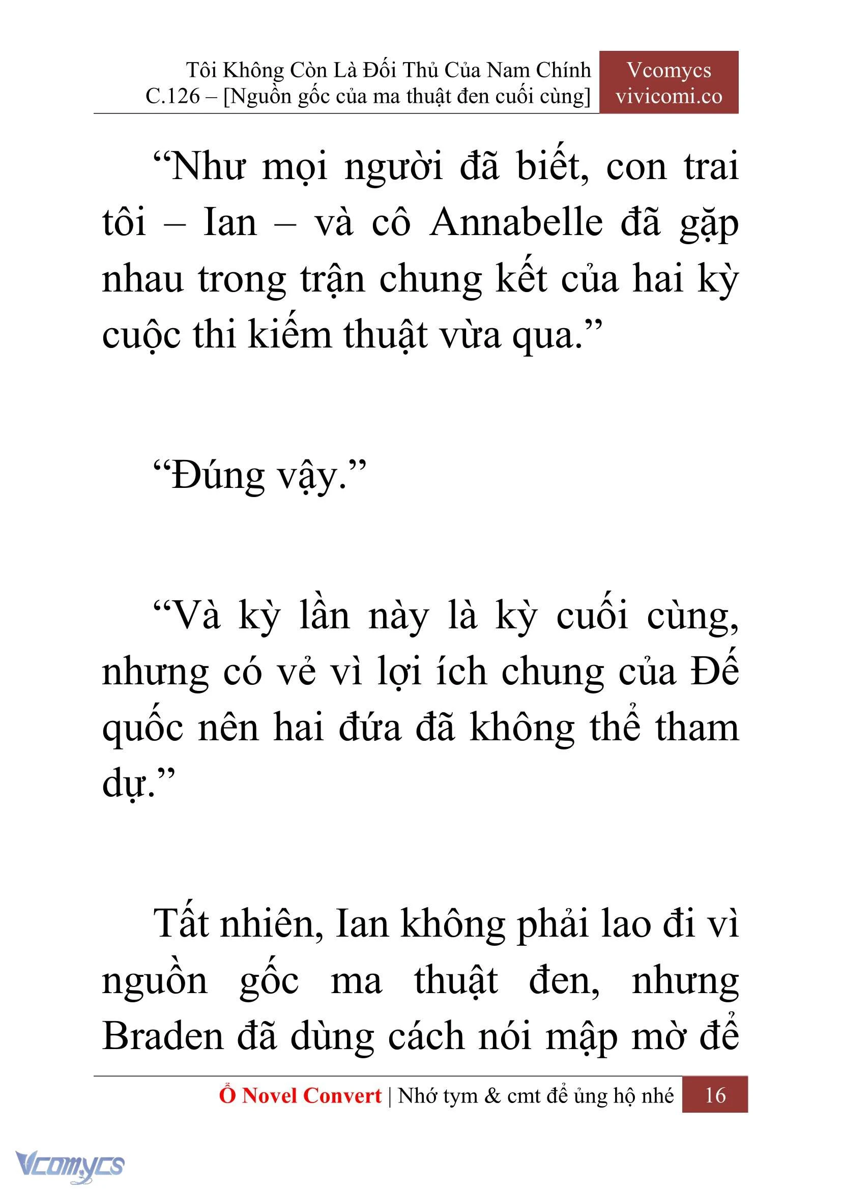 [Novel] Tôi Không Còn Là Đối Thủ Của Nam Chính Chapter  126 - 18
