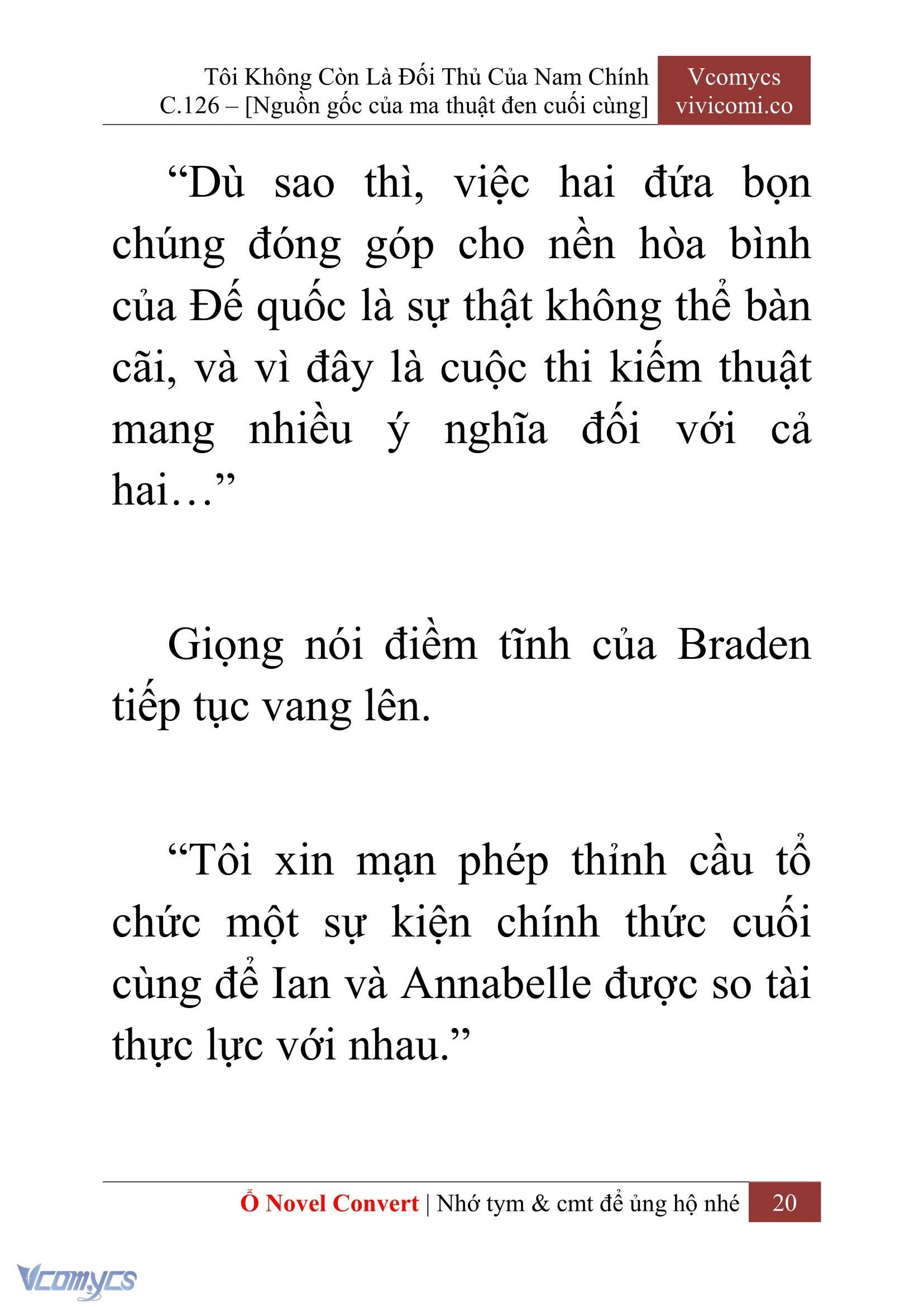 [Novel] Tôi Không Còn Là Đối Thủ Của Nam Chính Chapter  126 - 22