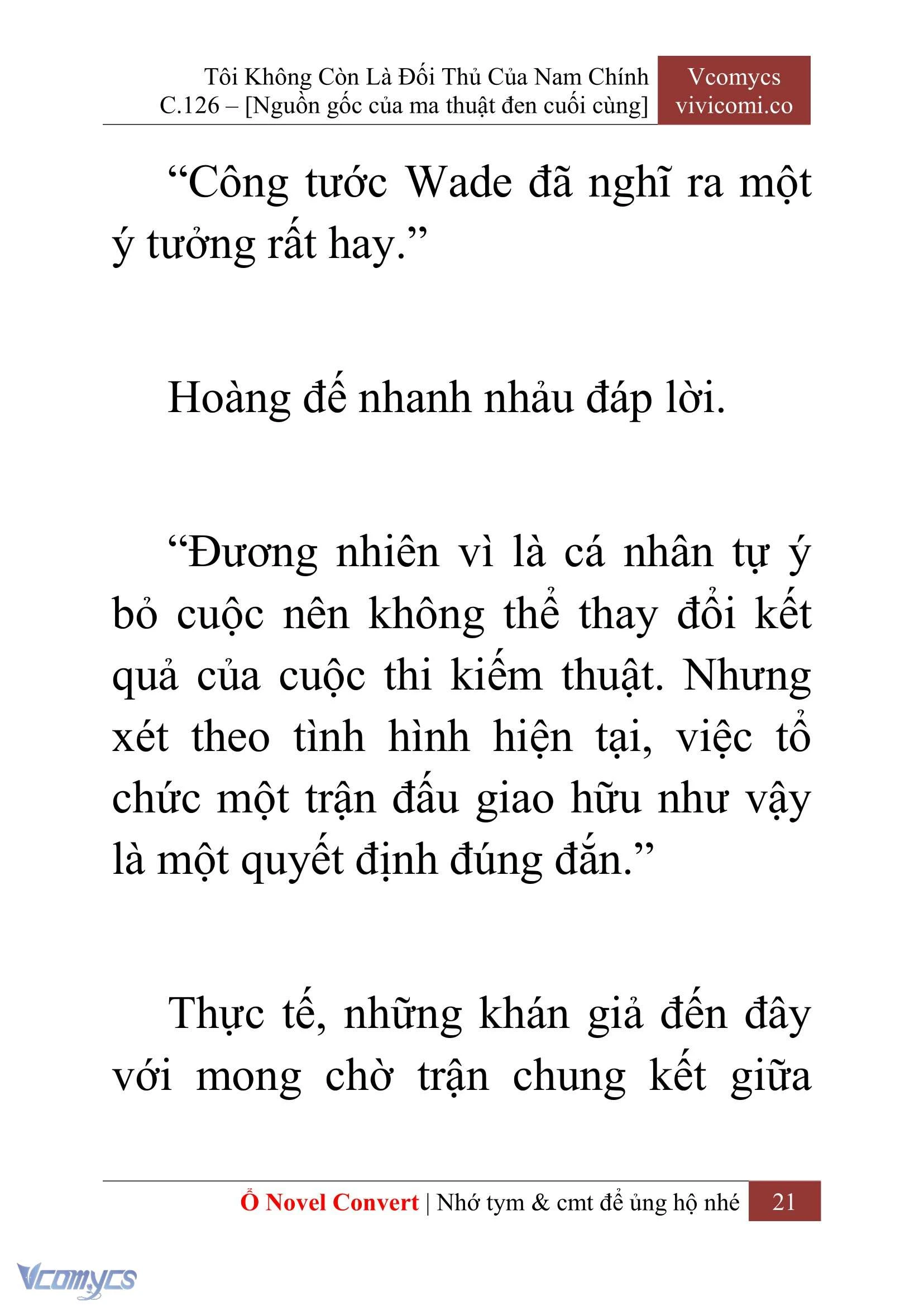 [Novel] Tôi Không Còn Là Đối Thủ Của Nam Chính Chapter  126 - 23