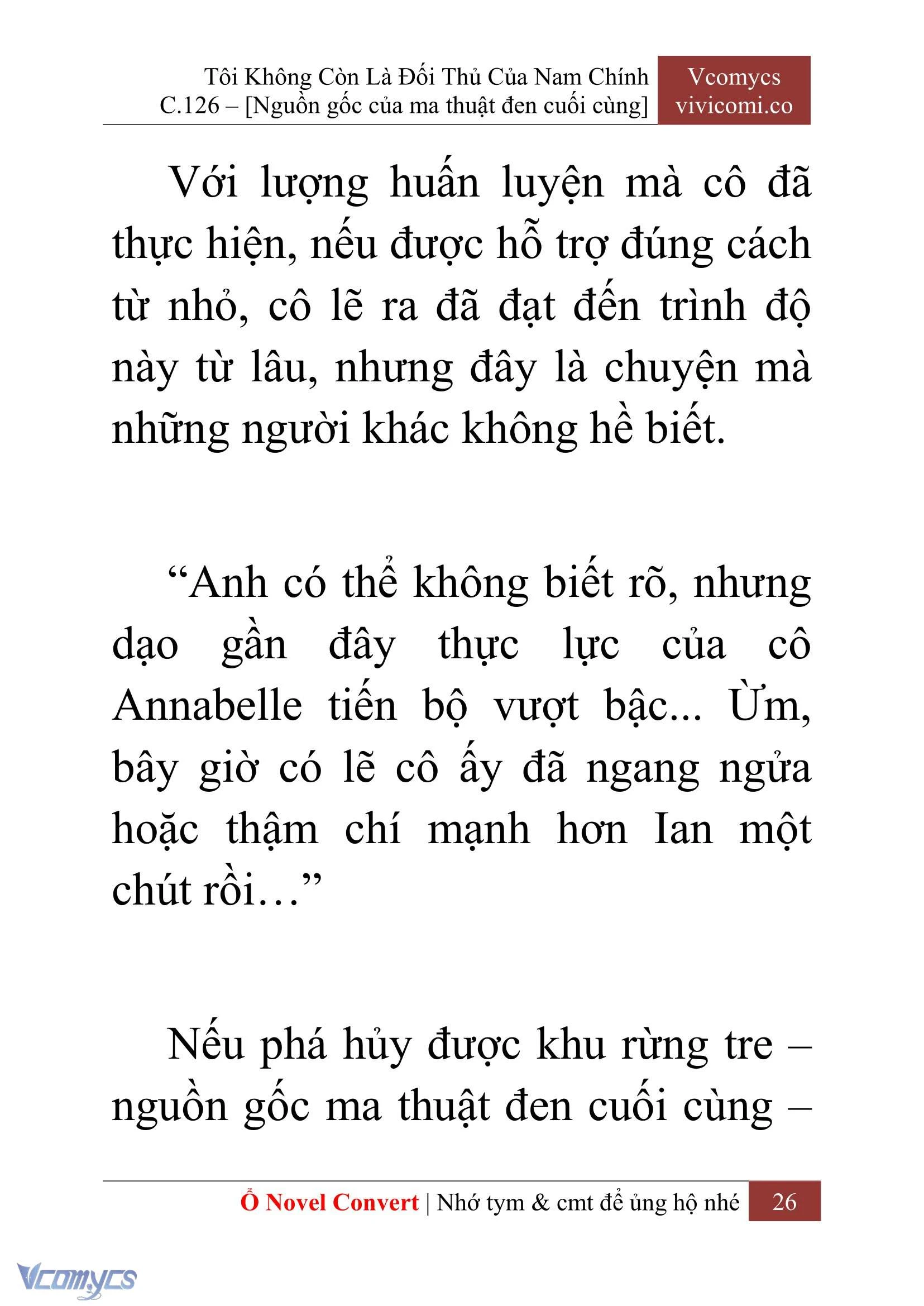 [Novel] Tôi Không Còn Là Đối Thủ Của Nam Chính Chapter  126 - 28