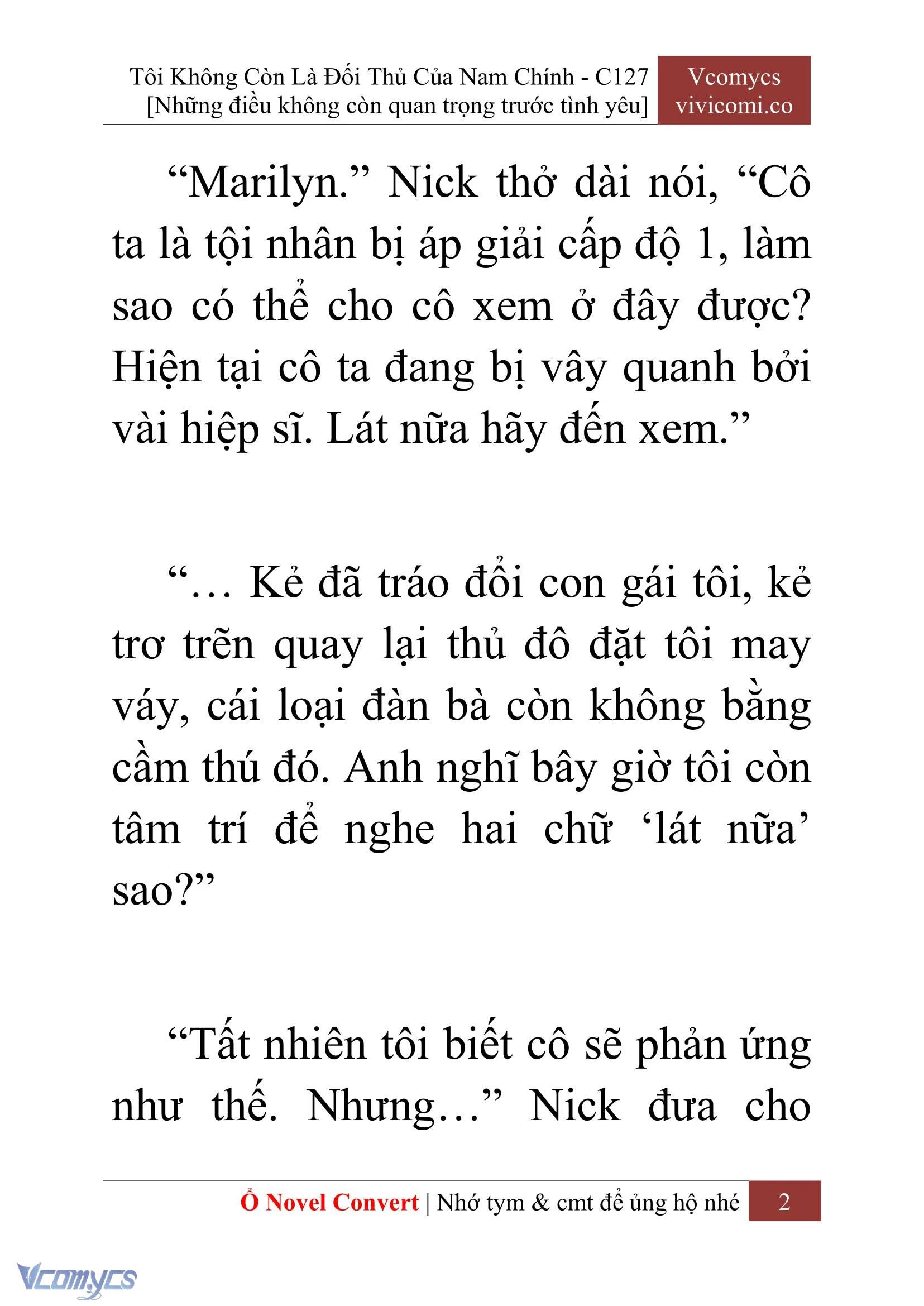 [Novel] Tôi Không Còn Là Đối Thủ Của Nam Chính Chapter  127 - 4