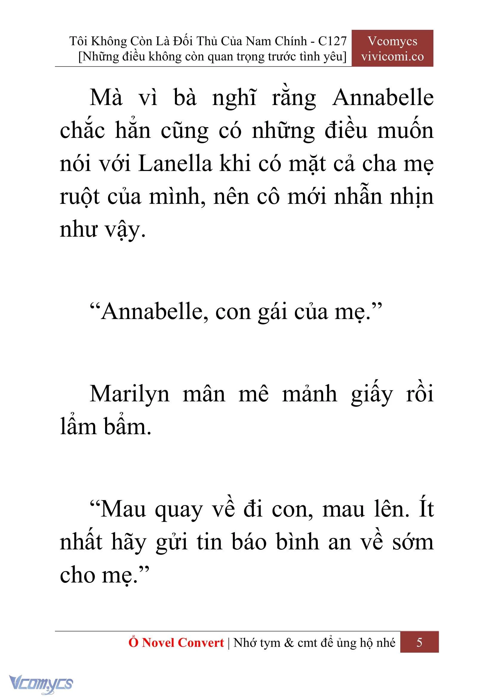 [Novel] Tôi Không Còn Là Đối Thủ Của Nam Chính Chapter  127 - 7
