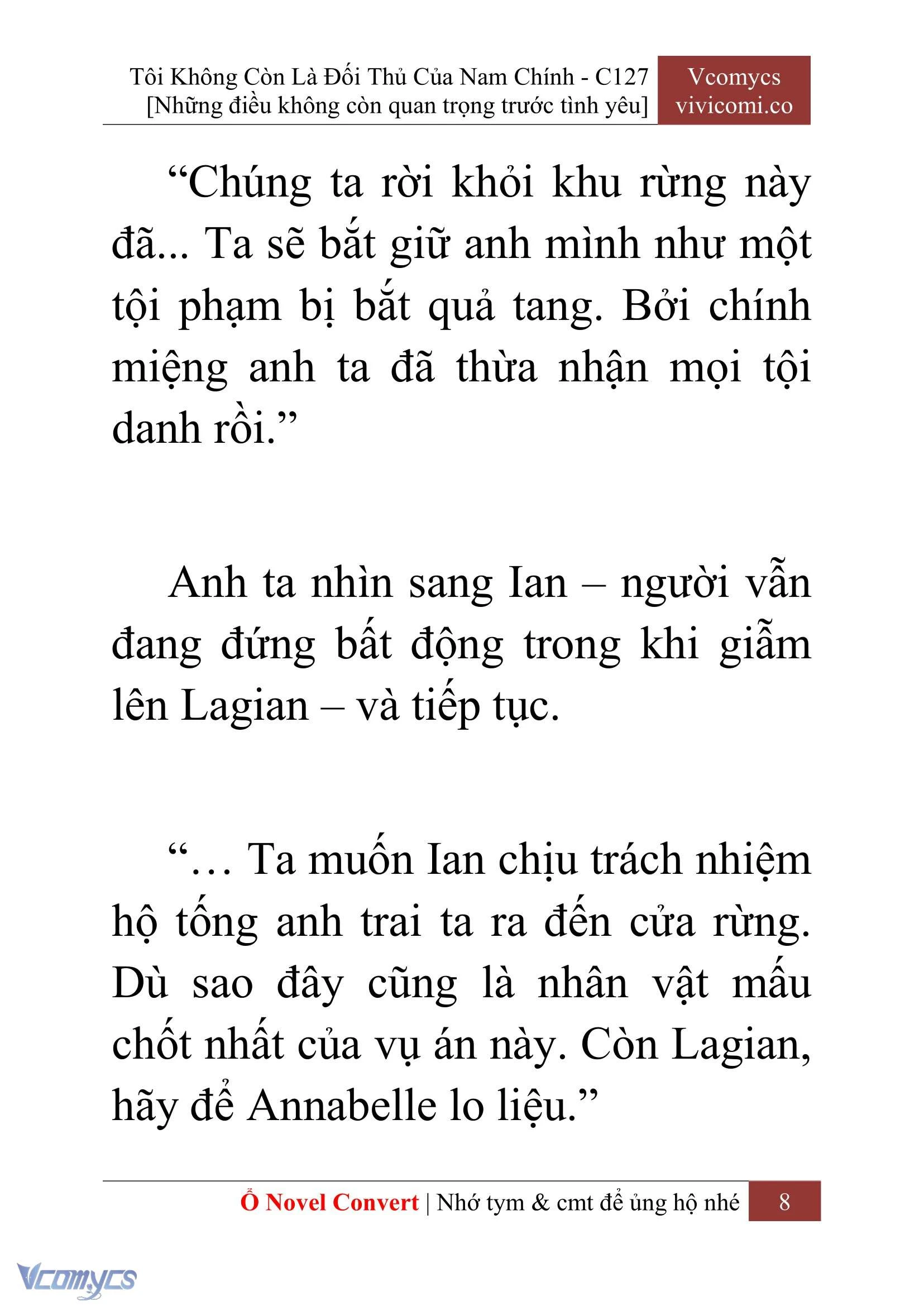 [Novel] Tôi Không Còn Là Đối Thủ Của Nam Chính Chapter  127 - 10