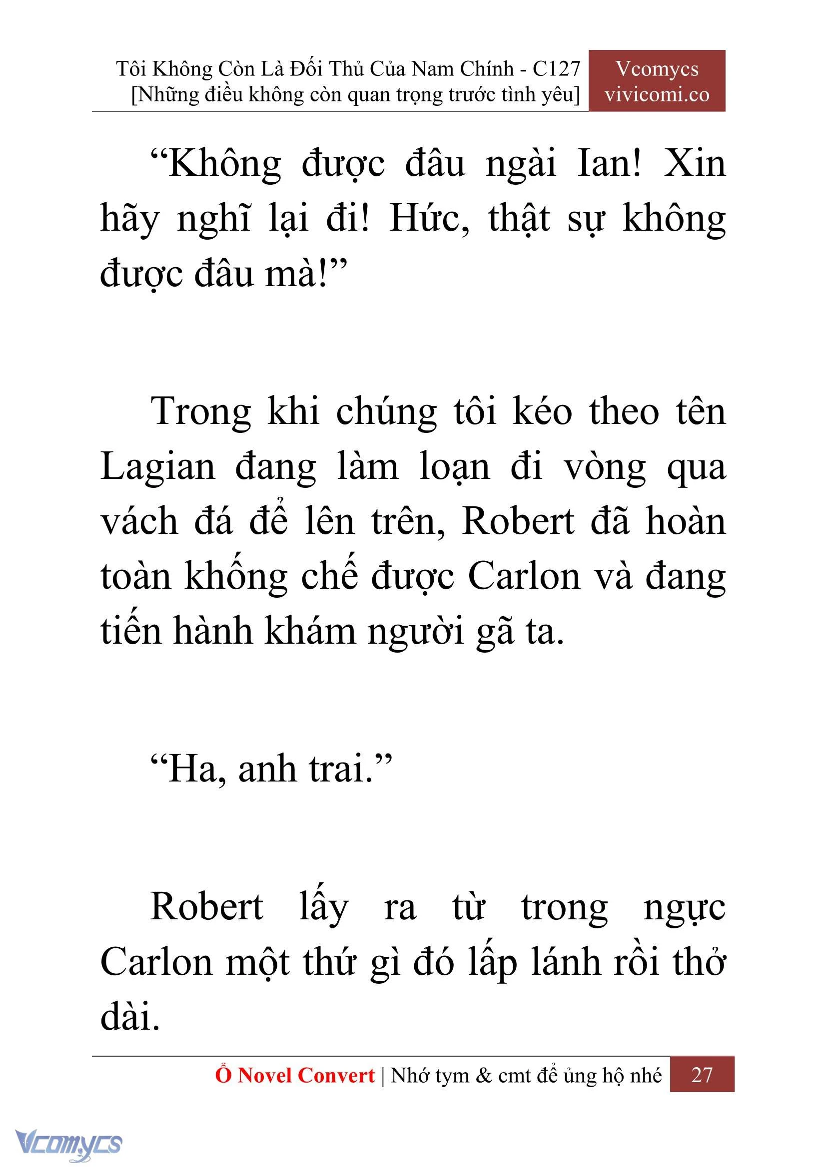 [Novel] Tôi Không Còn Là Đối Thủ Của Nam Chính Chapter  127 - 29