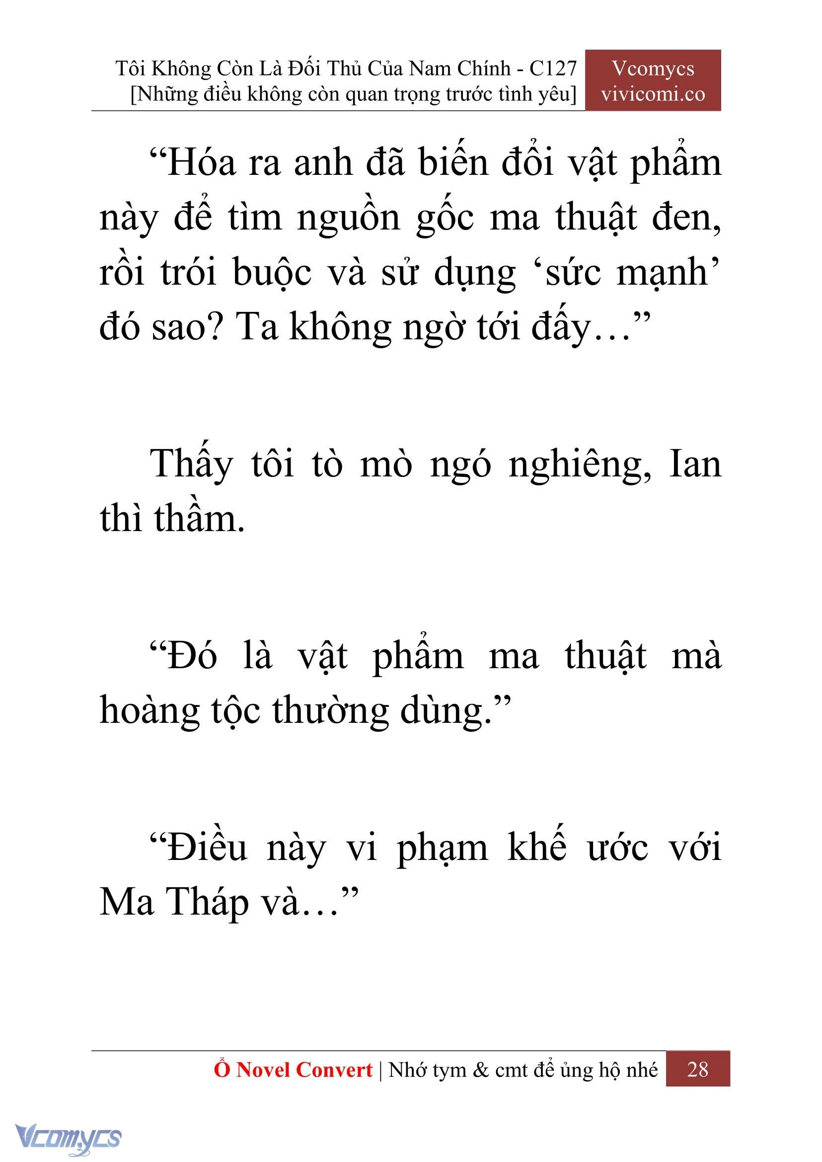 [Novel] Tôi Không Còn Là Đối Thủ Của Nam Chính Chapter  127 - 30