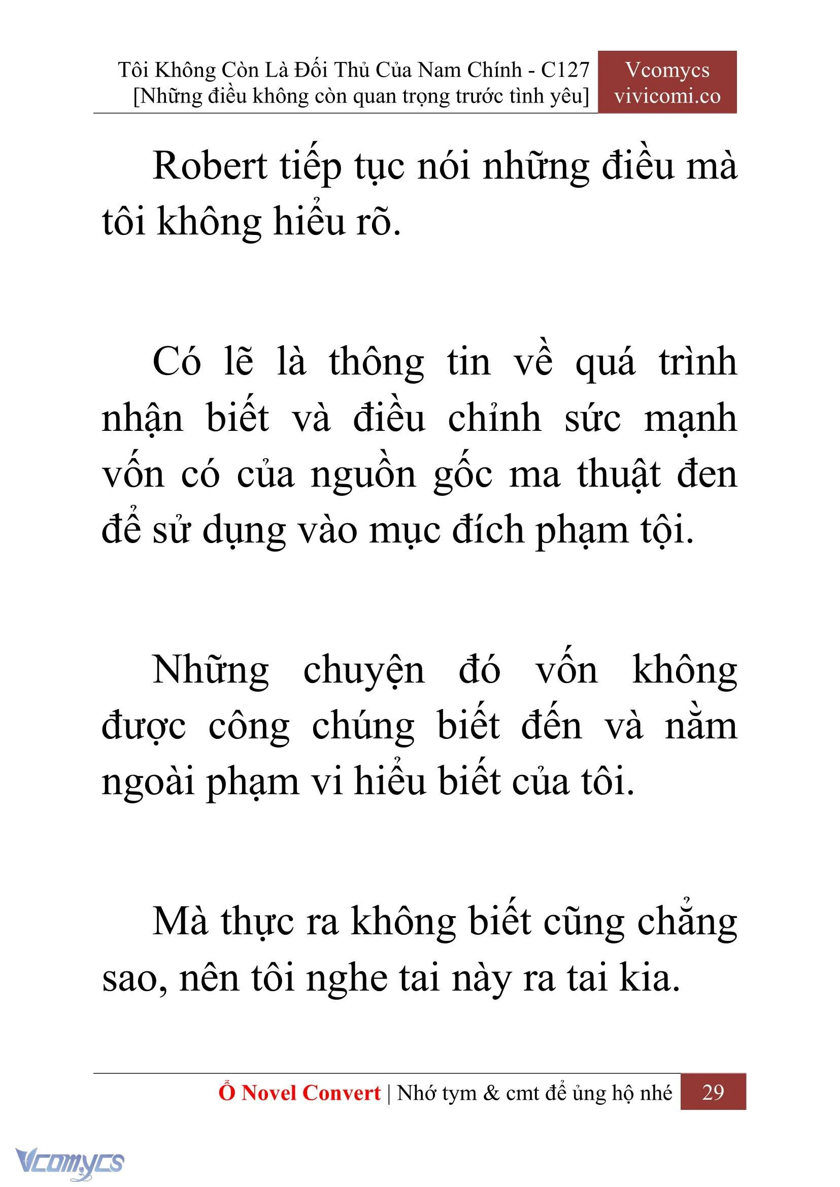 [Novel] Tôi Không Còn Là Đối Thủ Của Nam Chính Chapter  127 - 31