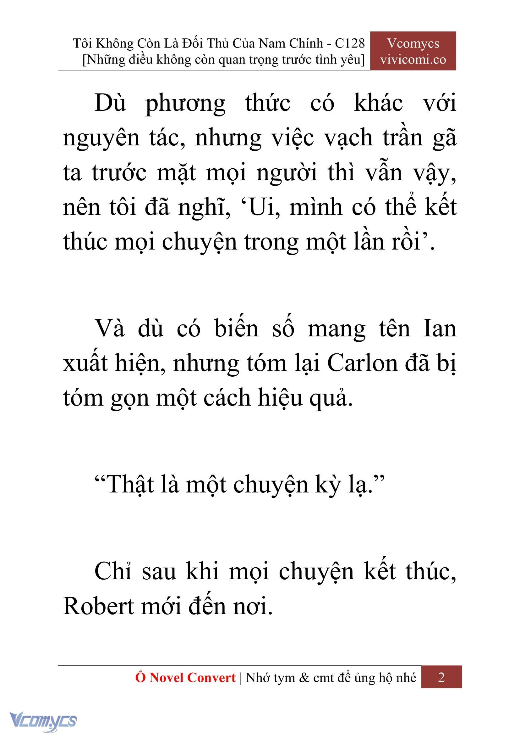 [Novel] Tôi Không Còn Là Đối Thủ Của Nam Chính Chapter  128 - 4