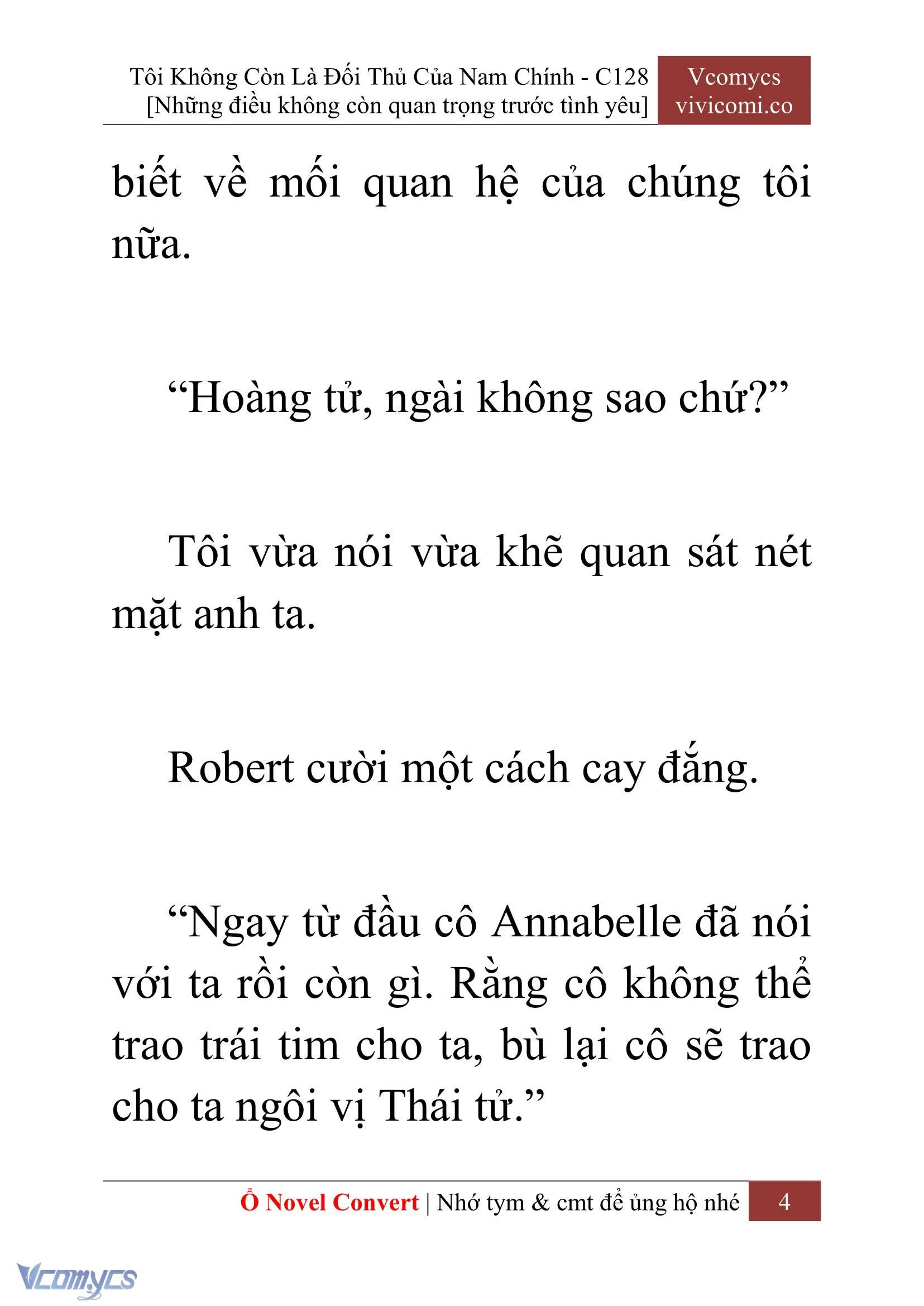 [Novel] Tôi Không Còn Là Đối Thủ Của Nam Chính Chapter  128 - 6