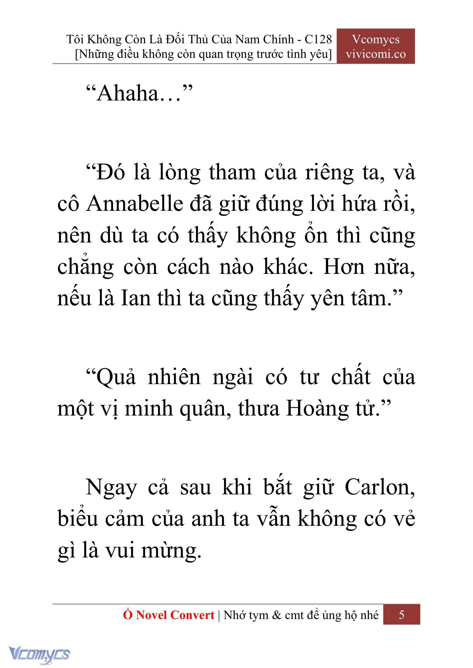 [Novel] Tôi Không Còn Là Đối Thủ Của Nam Chính Chapter  128 - 7
