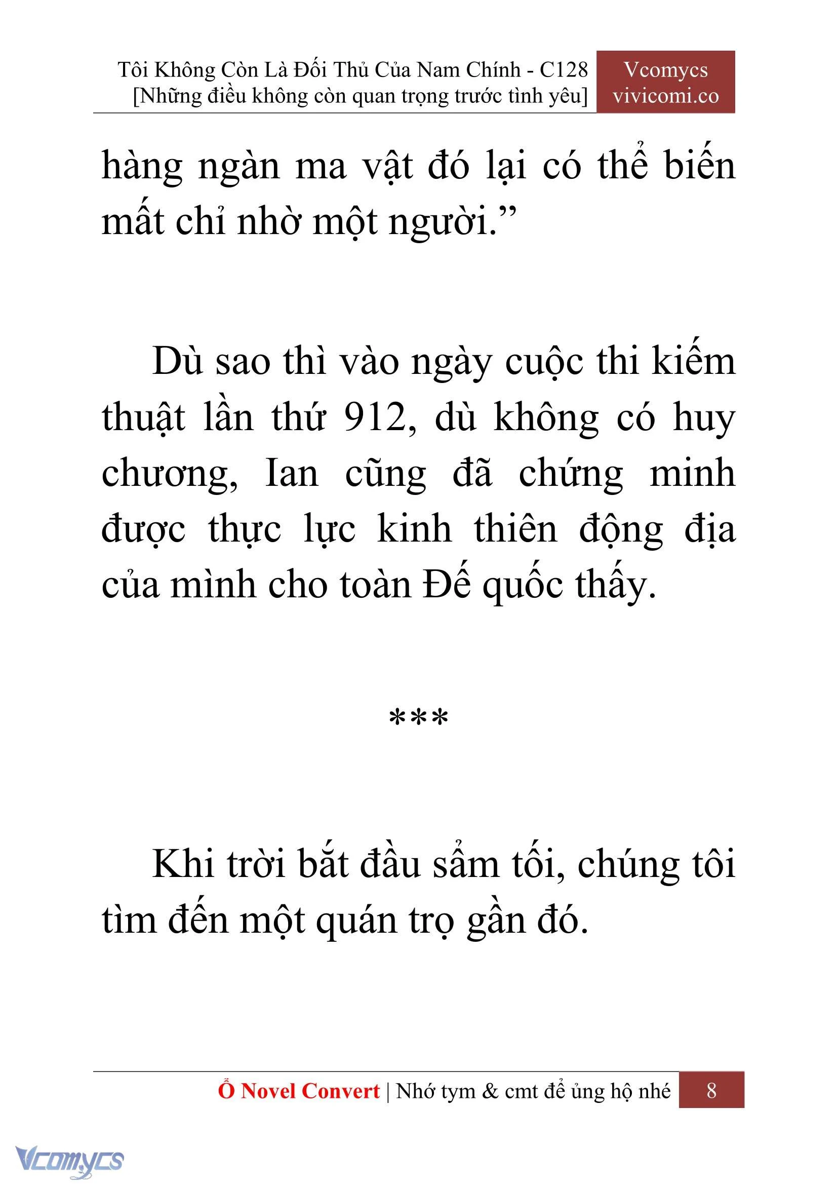 [Novel] Tôi Không Còn Là Đối Thủ Của Nam Chính Chapter  128 - 10