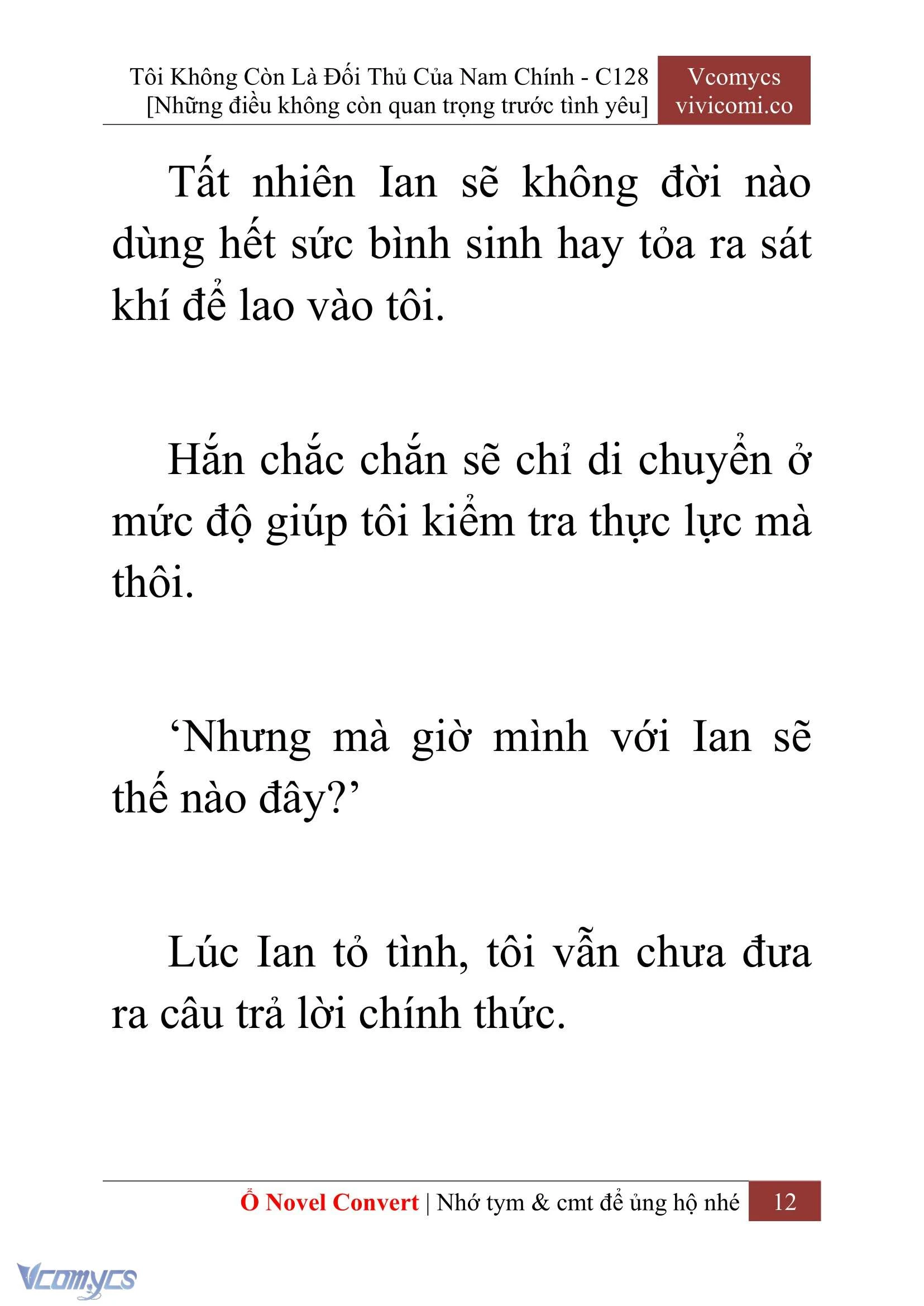 [Novel] Tôi Không Còn Là Đối Thủ Của Nam Chính Chapter  128 - 14