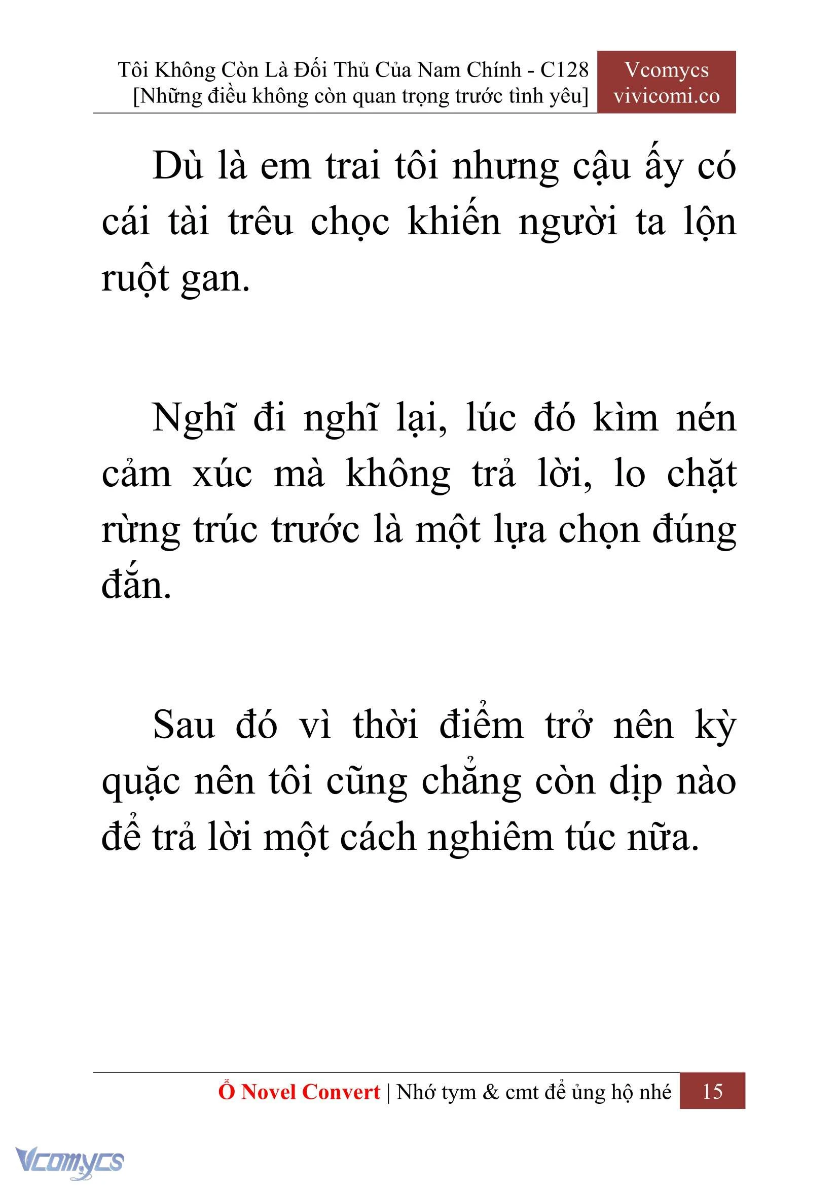 [Novel] Tôi Không Còn Là Đối Thủ Của Nam Chính Chapter  128 - 17