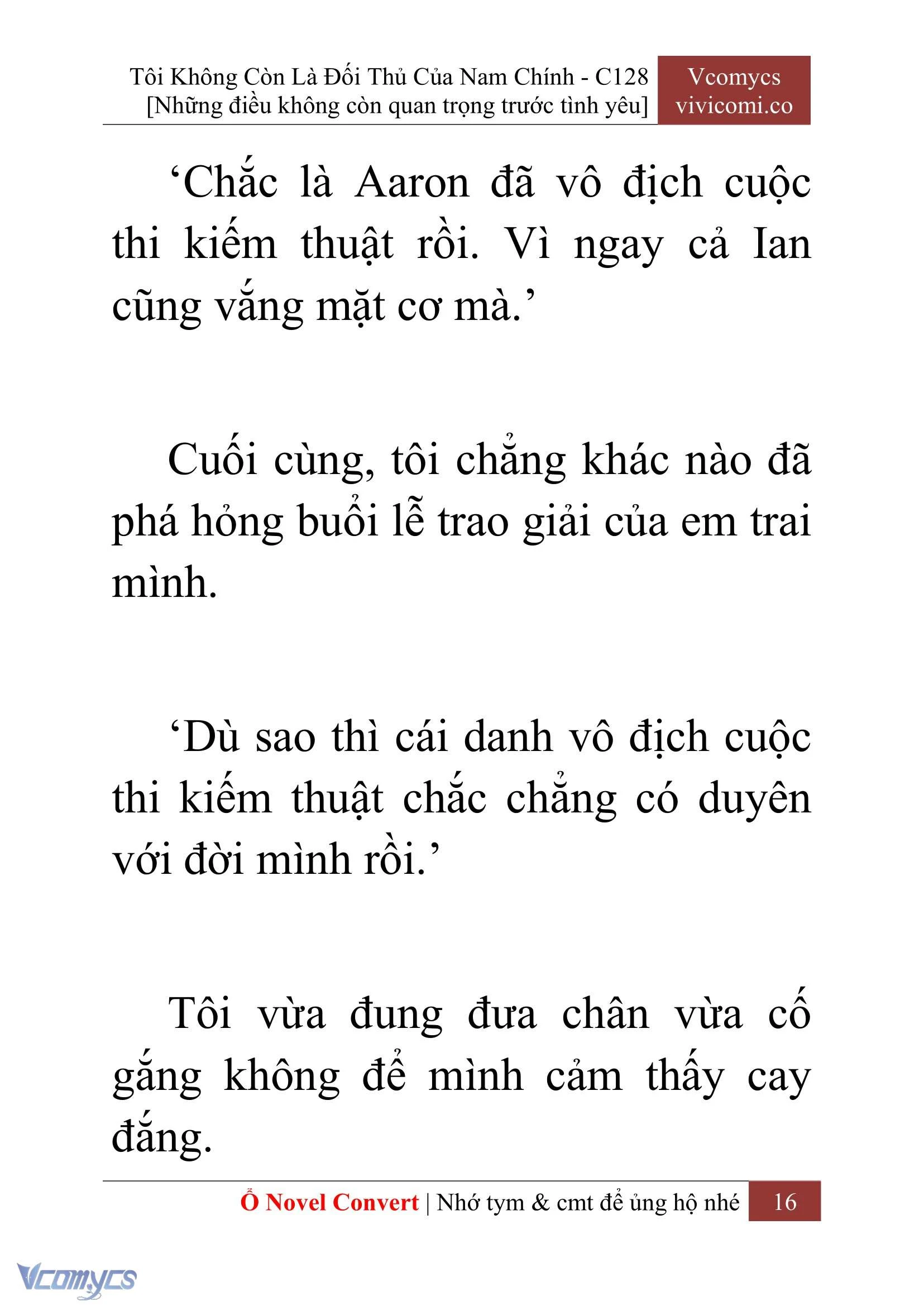 [Novel] Tôi Không Còn Là Đối Thủ Của Nam Chính Chapter  128 - 18