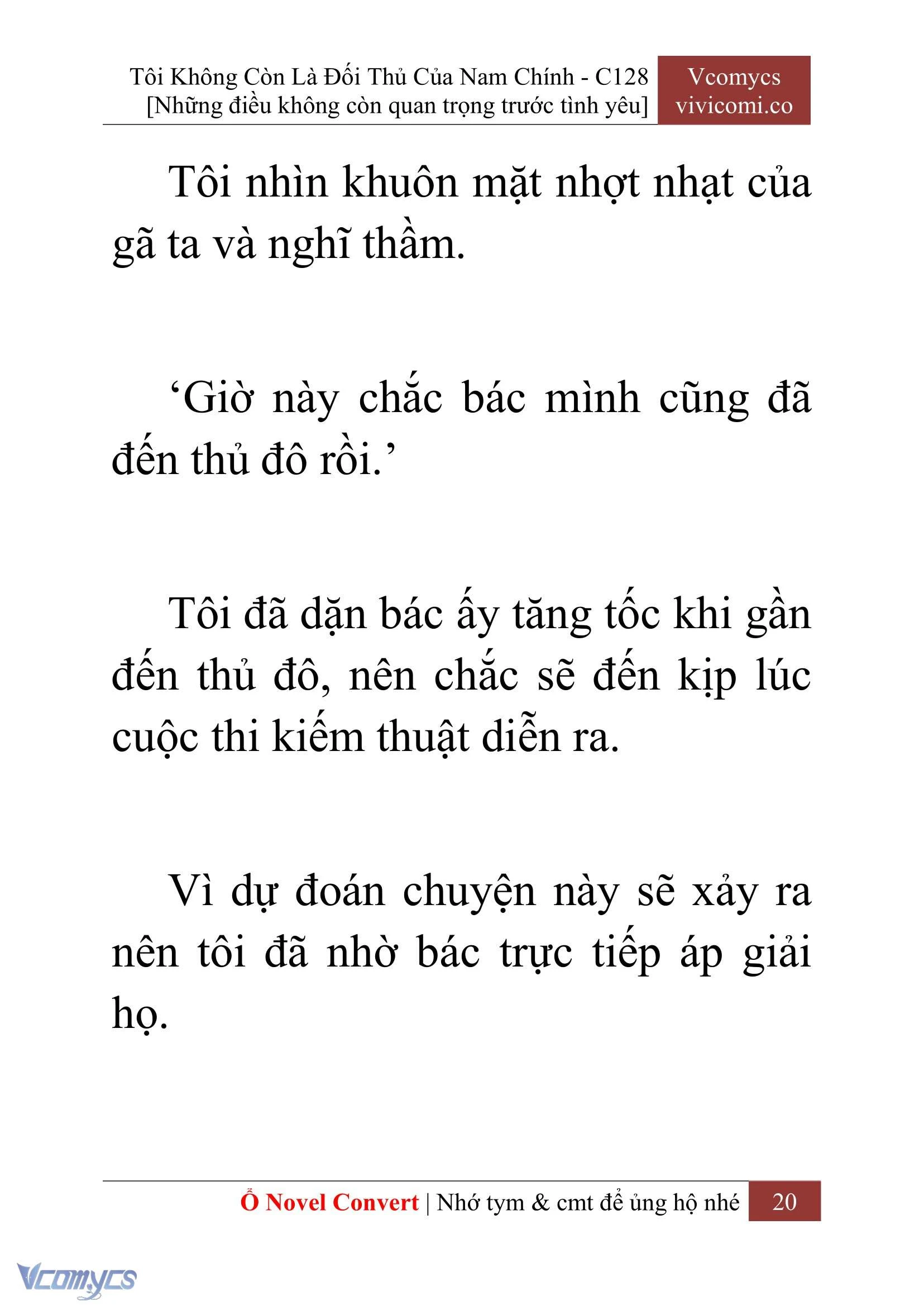 [Novel] Tôi Không Còn Là Đối Thủ Của Nam Chính Chapter  128 - 22