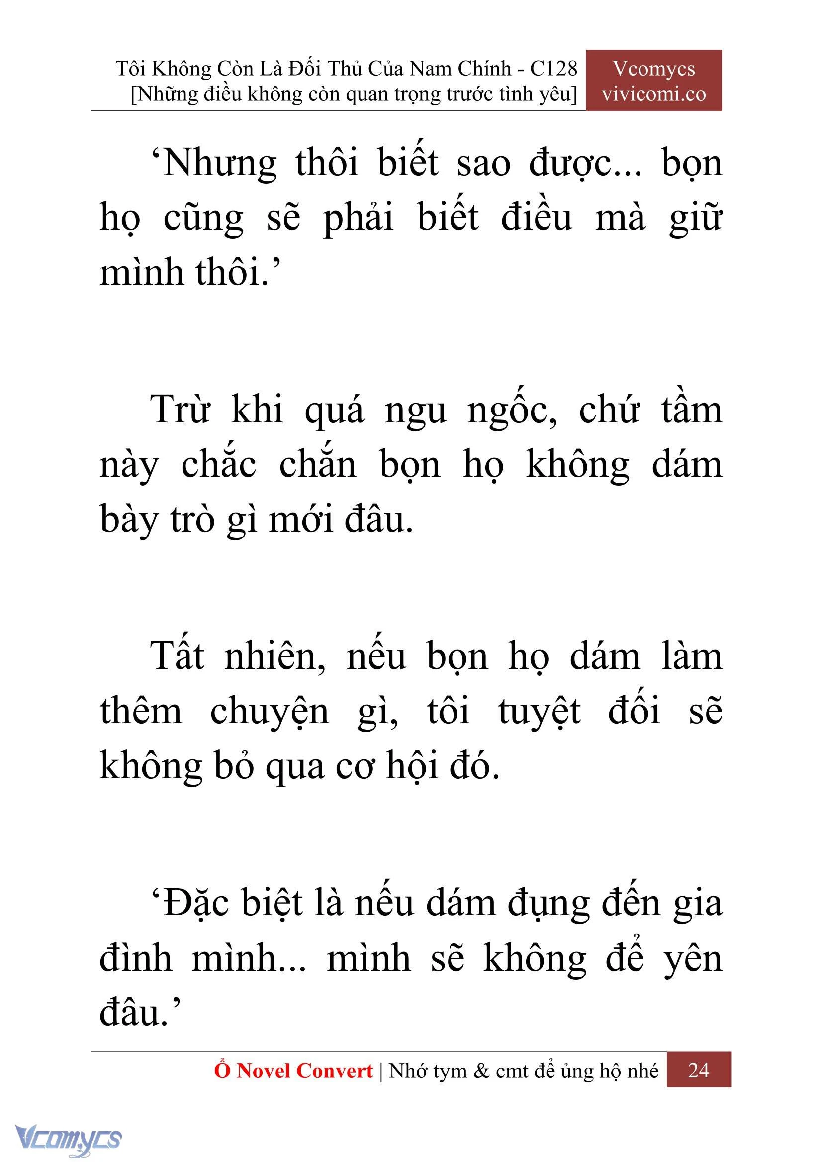 [Novel] Tôi Không Còn Là Đối Thủ Của Nam Chính Chapter  128 - 26